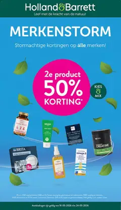 Holland & Barrett folder - Voorbeeld van een folder van Holland & Barrett, geldig van 18.05.2026