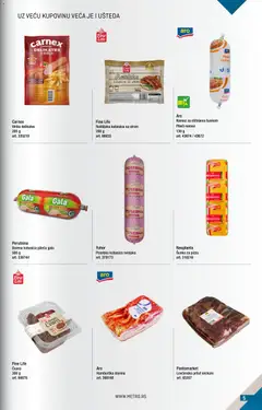 Metro katalog BMPL - pregled Metro kataloga - važi od 01.09.2026 | Strana: 5 | Proizvode: Čvarci, Namaz, Šunka, Kobasica