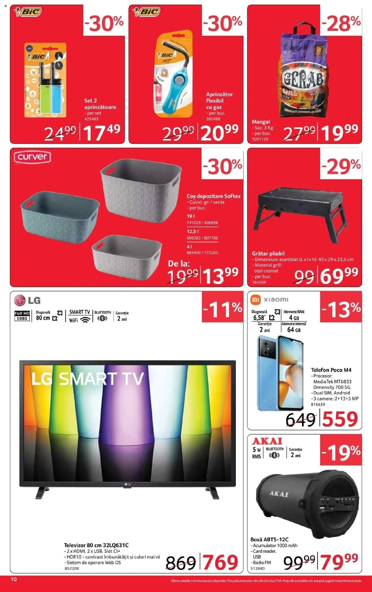 Noul catalog Selgros – valabil de la 30.10.2026 | Pagină: 10 | Produse: Telefon, Televizor, Coș, Smart TV