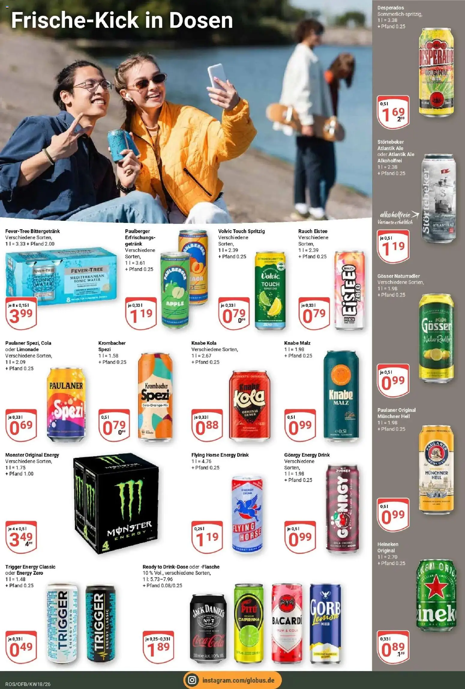 Globus Prospekt Lambrechtshagen	 – gültig ab 27.04.2026 | Seite: 19 | Produkte: Cola, Heineken, Krombacher, Volvic