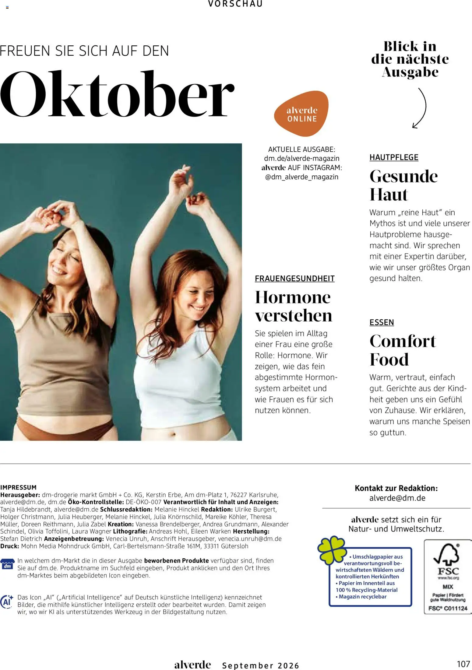 dm drogerie Prospekt – gültig ab 01.09.2026 | Seite: 107 | Produkte: Magazin, Gerichte