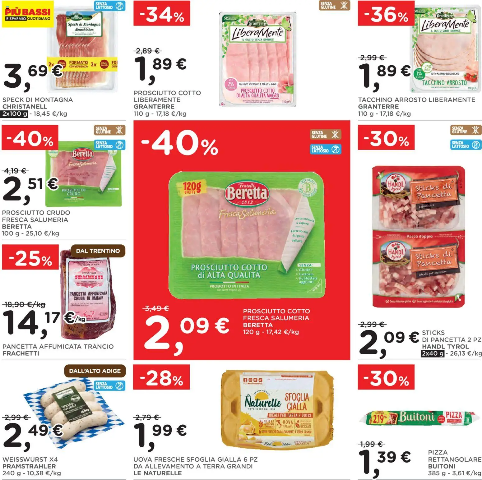 Volantino Poli del 28/10/2026 | Pagina: 12 | Prodotti: Prosciutto, Pasta, Forno, Terra