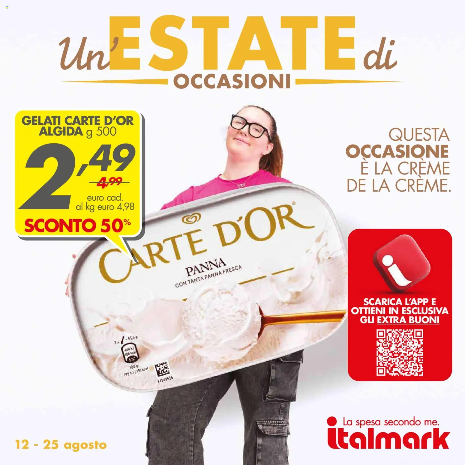Volantino Italmark del 12/08/2026 | Pagina: 1 | Prodotti: Panna
