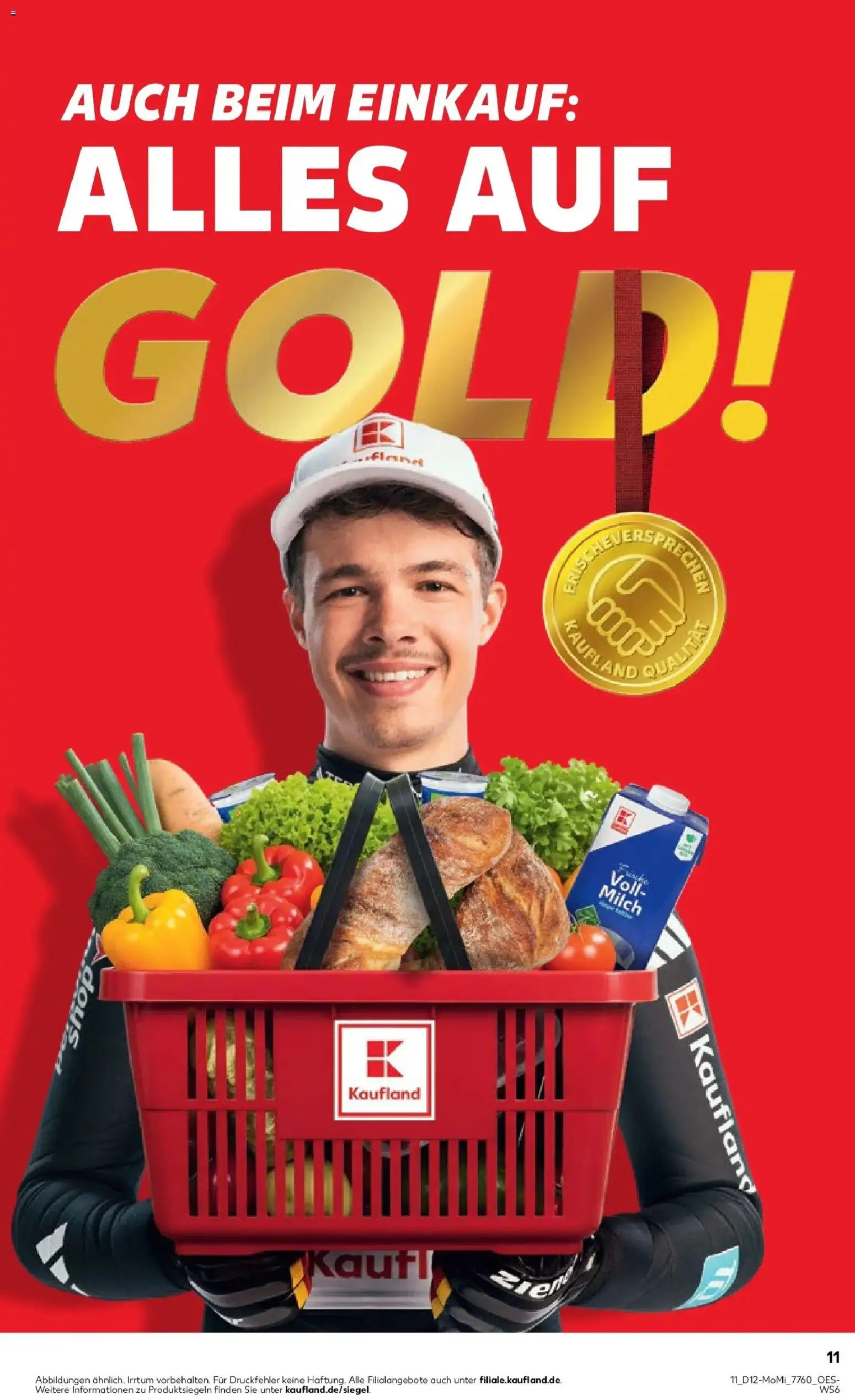 Kaufland Prospekt Unterschleißheim	 – gültig ab 16.03.2026 | Seite: 11 | Produkte: Milch, Gemüse, Brot