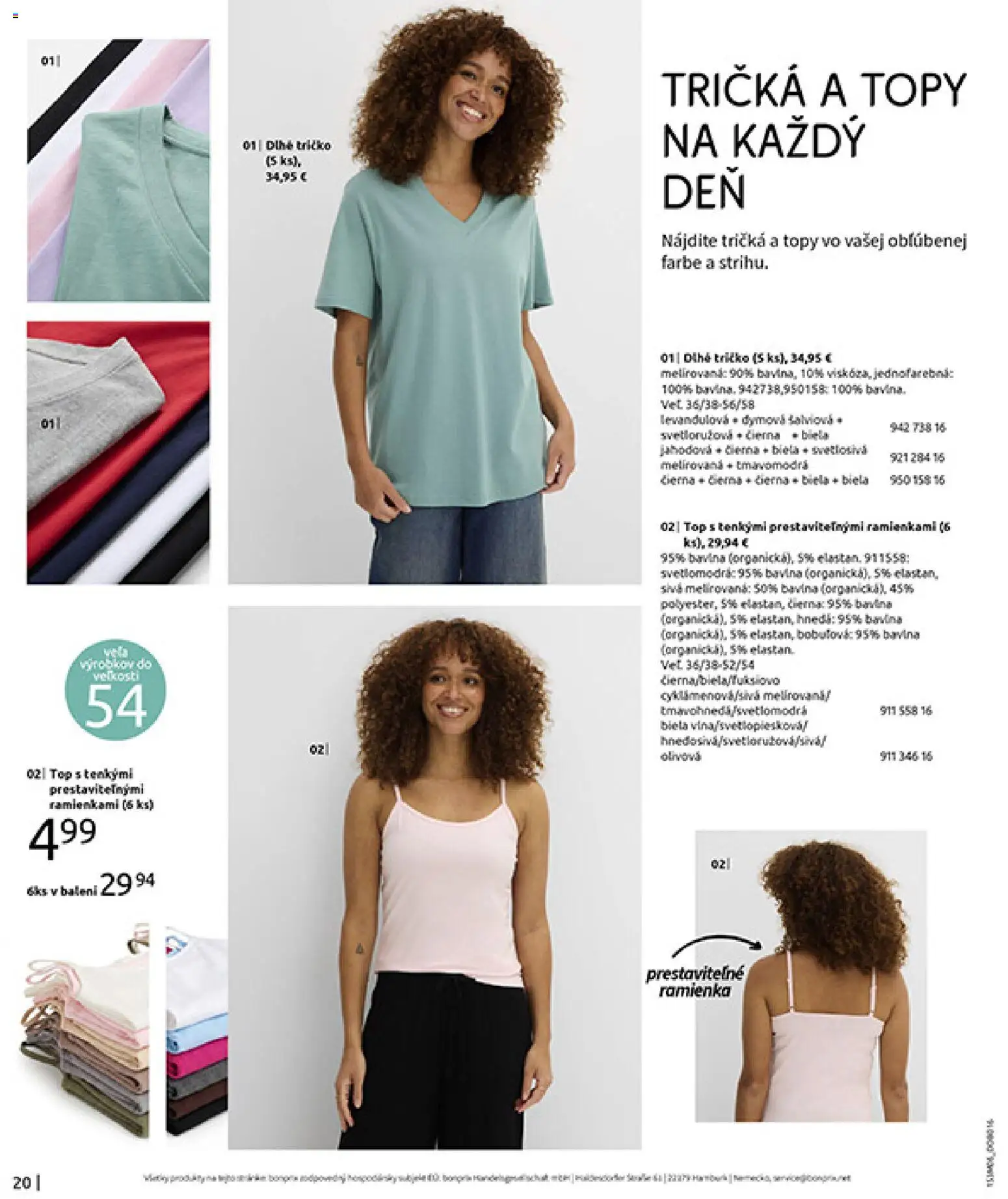 Nové Bonprix akcie – leták je platný od 15.06.2026 | Strana: 22 | Produkty: Tričko