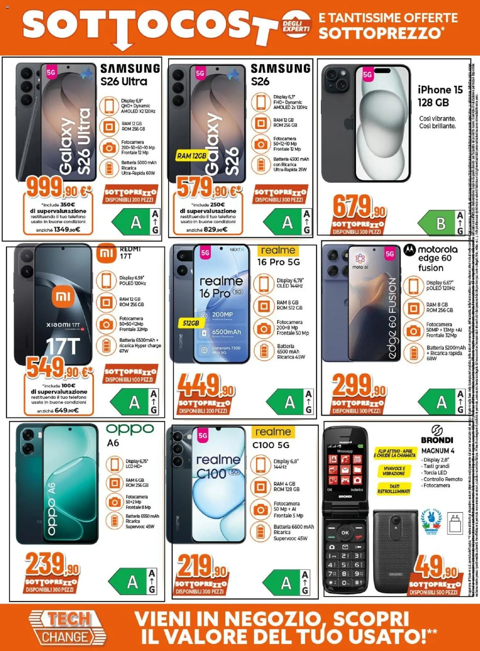 Volantino Expert del 08/10/2026 | Pagina: 6 | Prodotti: Iphone, Torcia, Telefono, Samsung