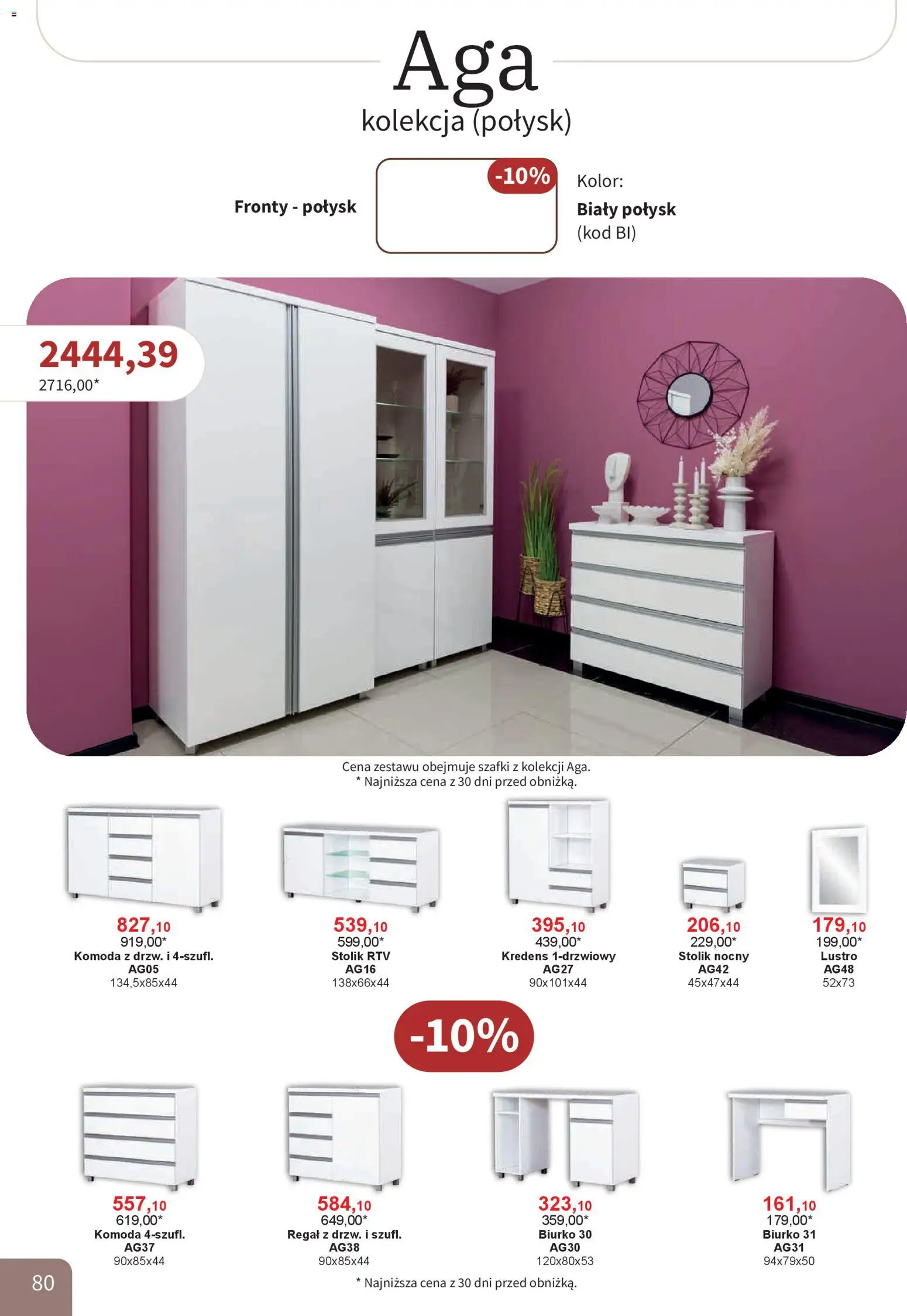 Bodzio Katalog od 01.04.2026 | Strona: 80 | Produkty: Stolik nocny, Kredens, Biurko, Regał