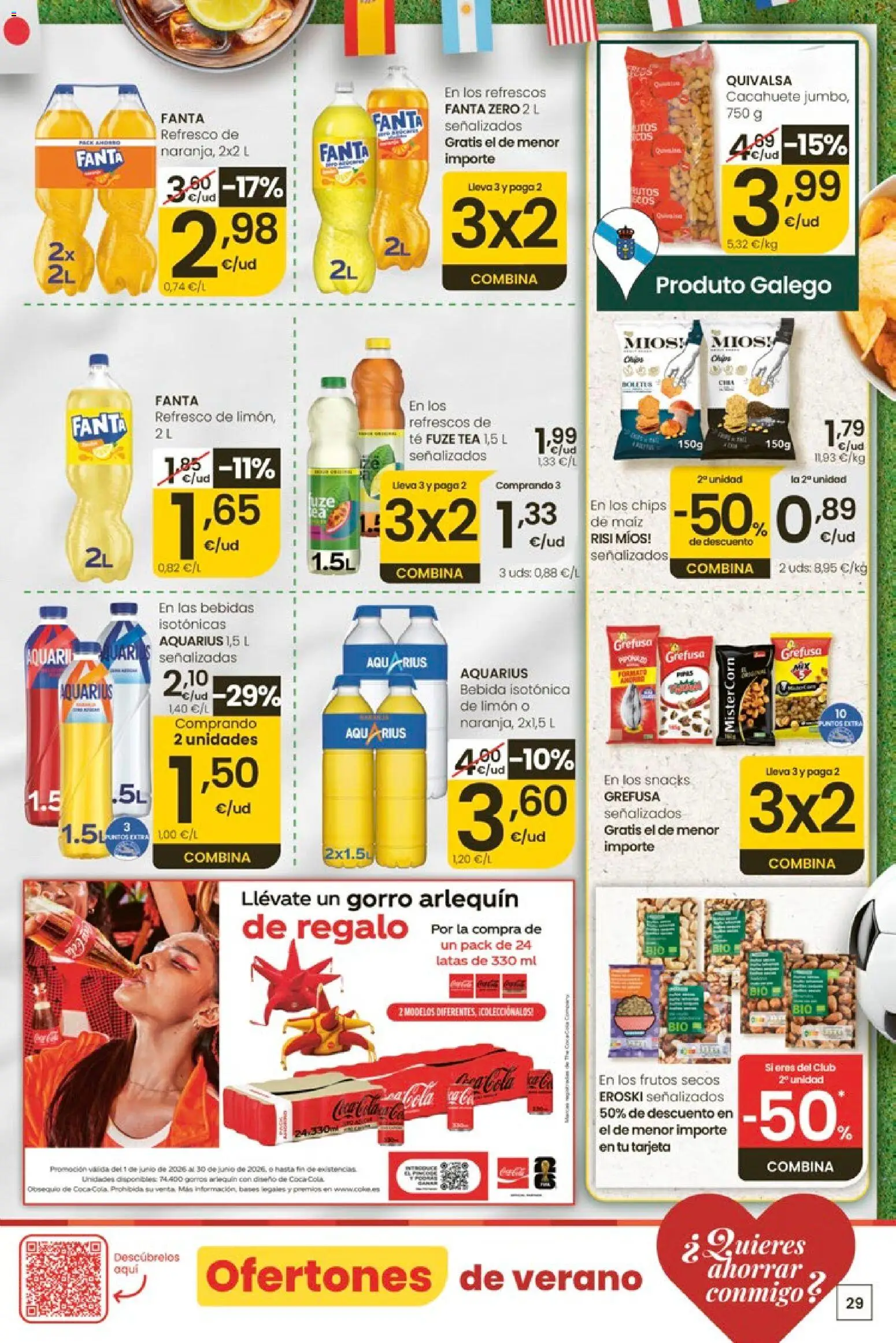 Eroski Ofertóns de verán │ válido desde el 11.06.2026 | Página: 29 | Productos: Frutos secos, Té