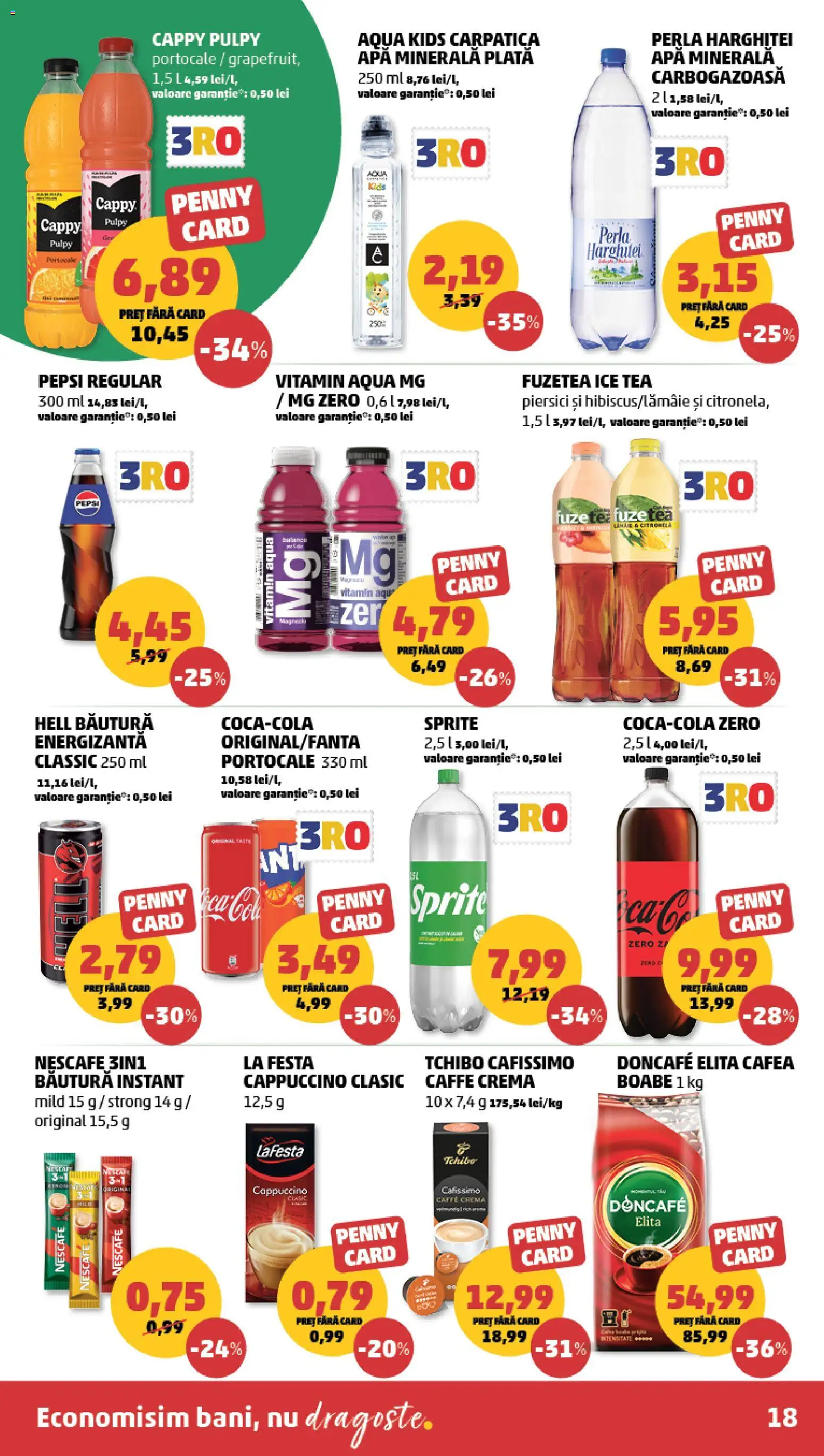 Noul catalog PENNY – valabil de la 27.05.2026 | Pagină: 18 | Produse: Yazı tahtası kalemi, Portocale, Ice tea, Apă