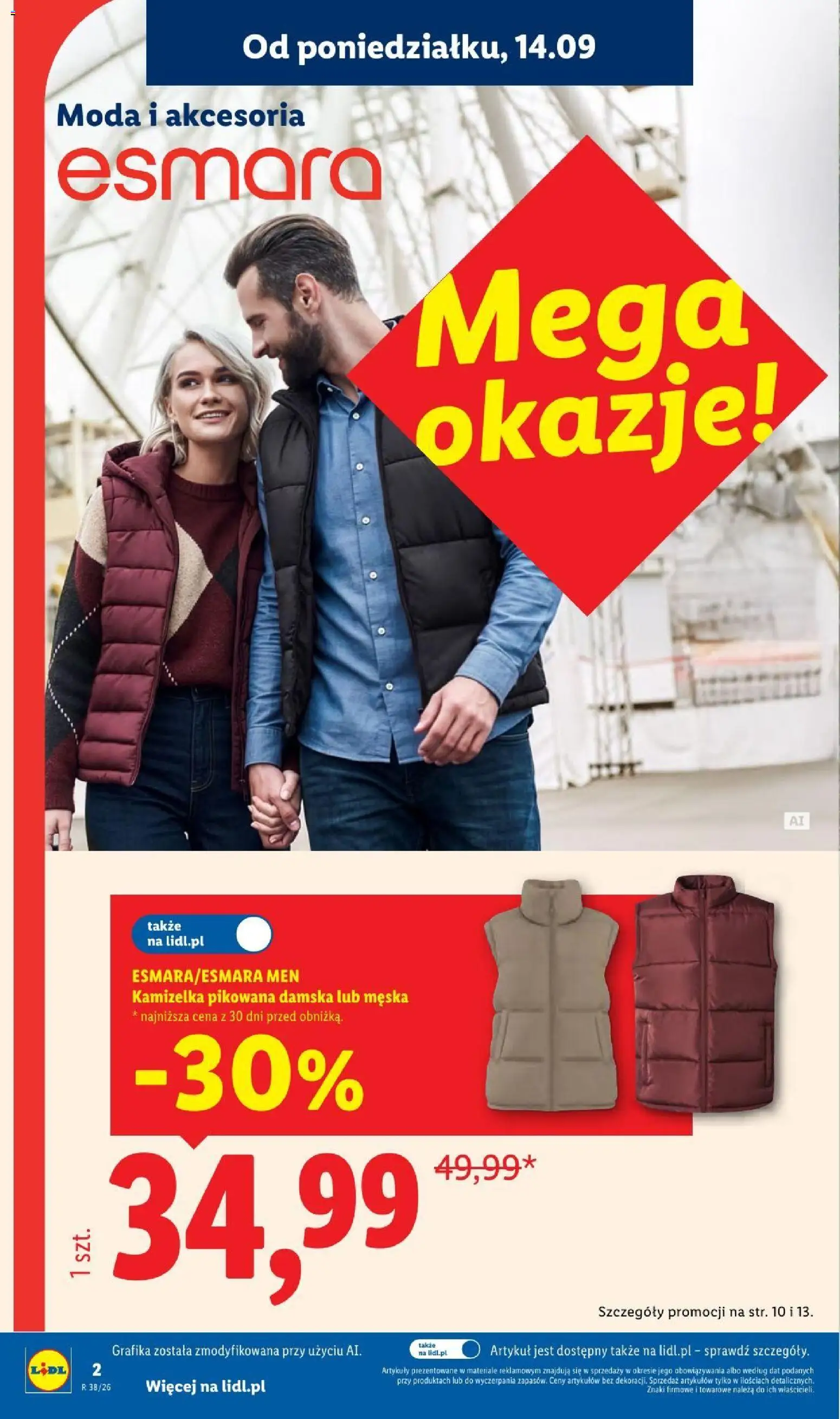 Lidl Katalog od 14.09.2026 | Strona: 2 | Produkty: Kamizelka