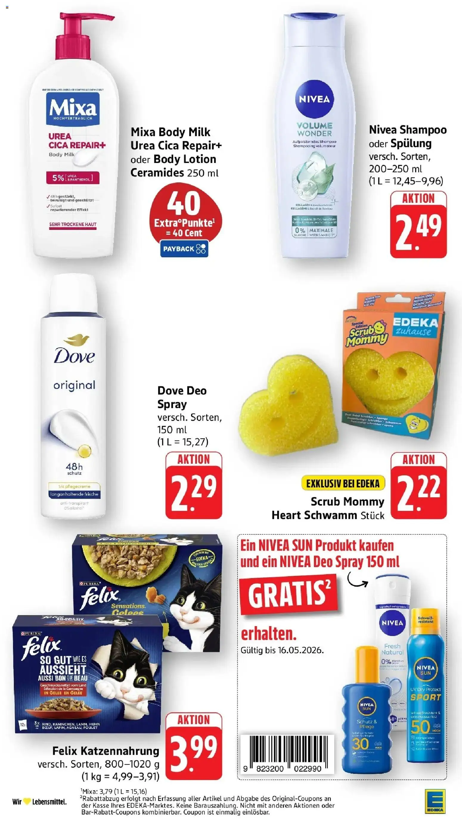 Edeka prospekt Ettenheim	 – gültig ab 10.05.2026 | Seite: 43 | Produkte: Spülung, Deodorant, Body Lotion, Body Milk