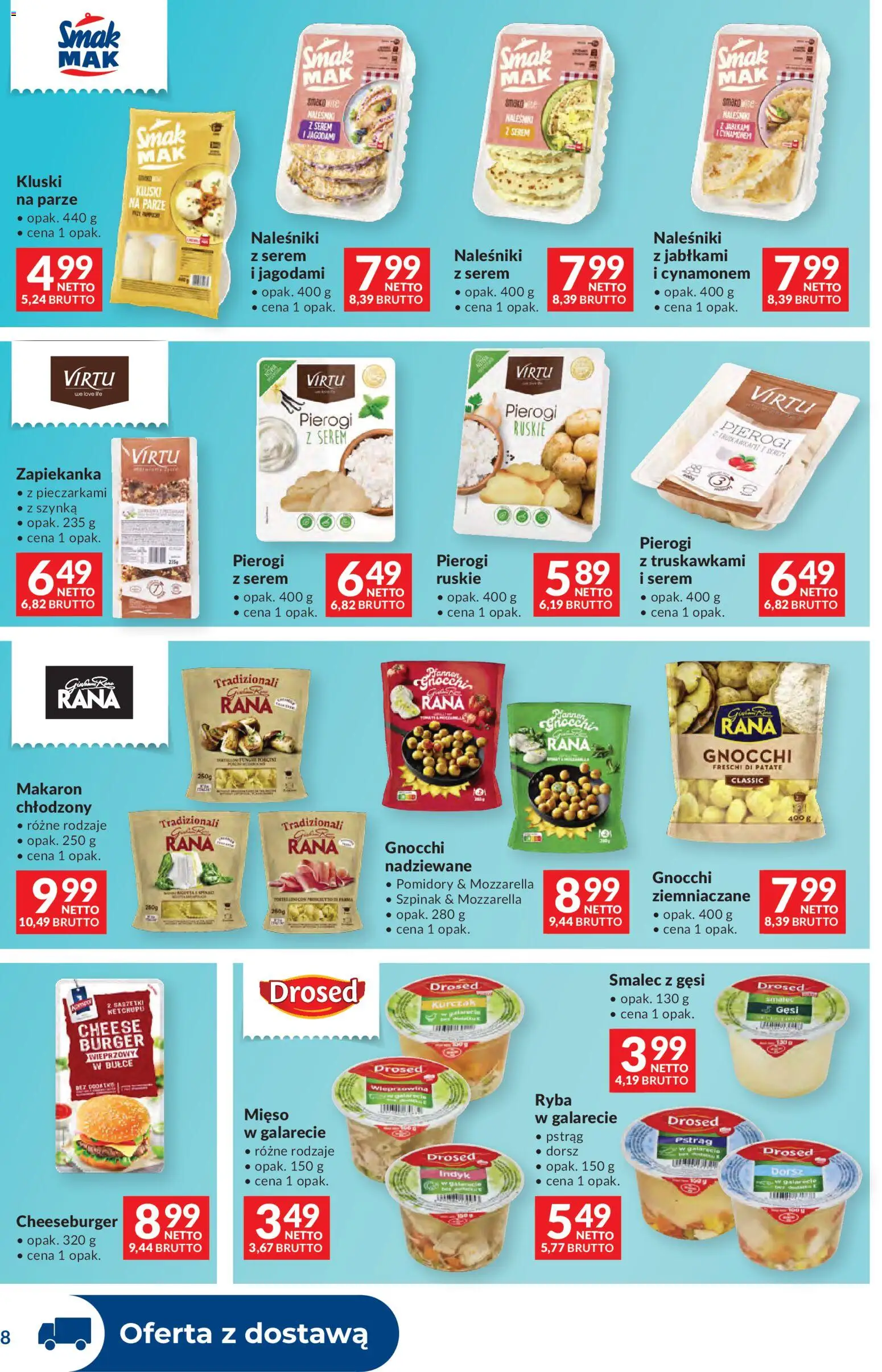 Makro gazetka - Dystrybucja do sklepów od 01.09.2026 | Strona: 8 | Produkty: Smalec, Mięso, Pstrąg, Burger