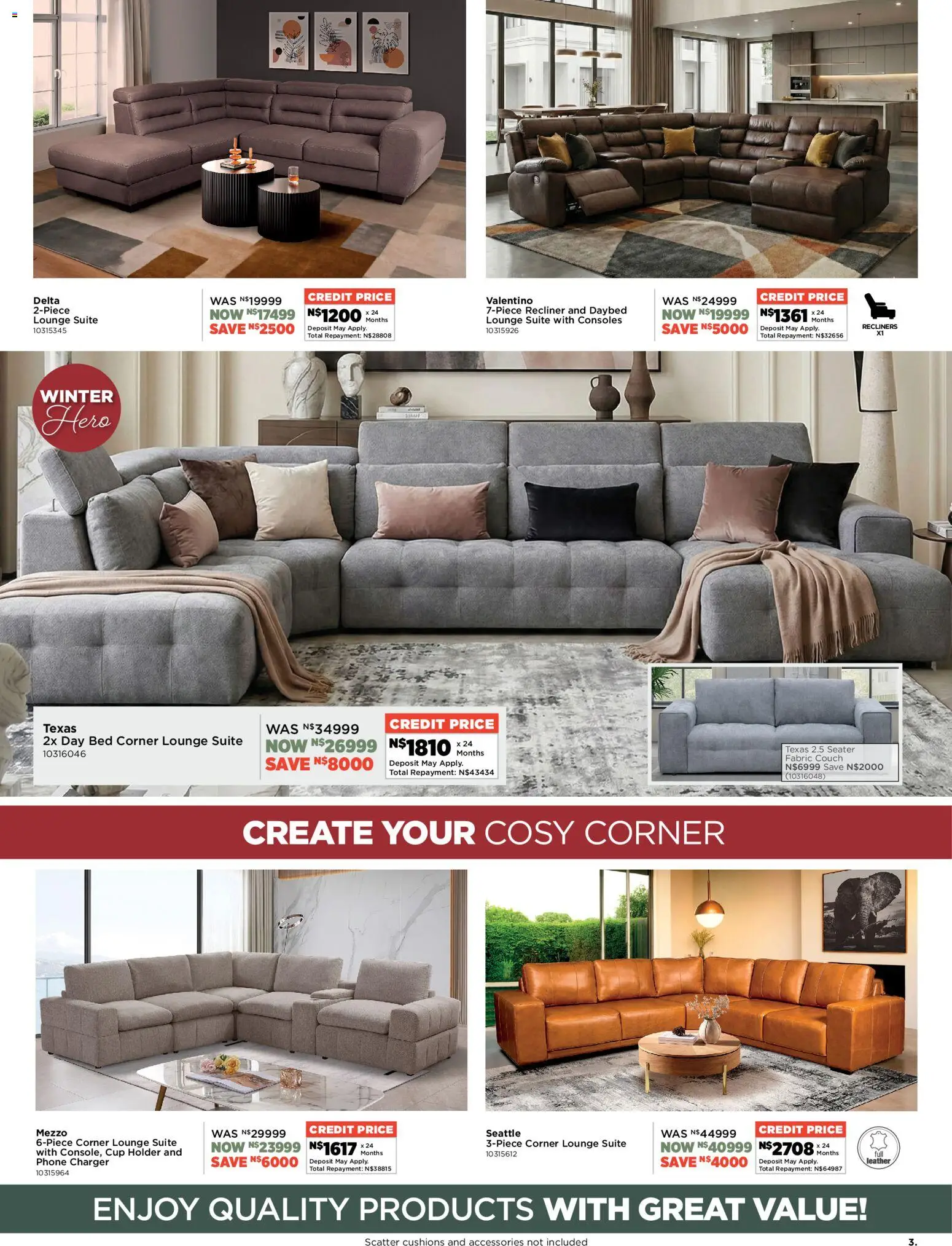 New House and Home catalogue – valid from 15.06.2026 | Page: 3 | Products: Seater, Bed, Couch, Lounge suite