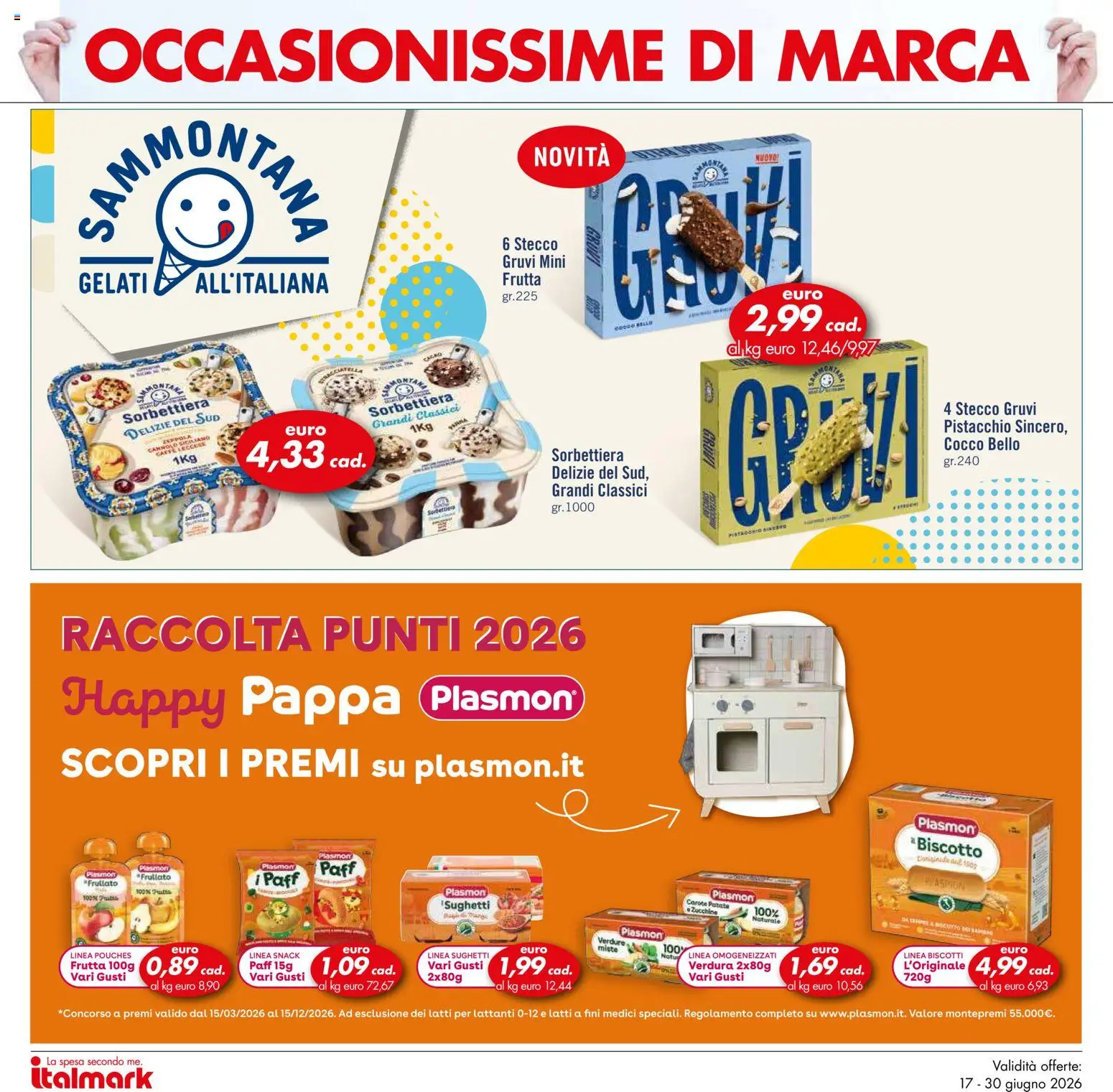 Volantino Italmark del 17.06.2026 | Pagina: 8 | Prodotti: Patate, Verdure, Frutta, Cocco
