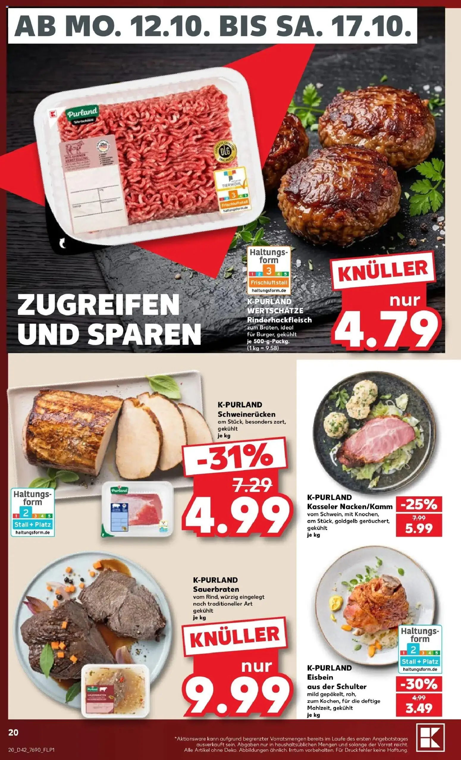 Prospekt Kaufland ab 12.10.2026 » Angebote Online zum Blättern | Seite: 24 | Produkte: Schulter, Schweinerucken