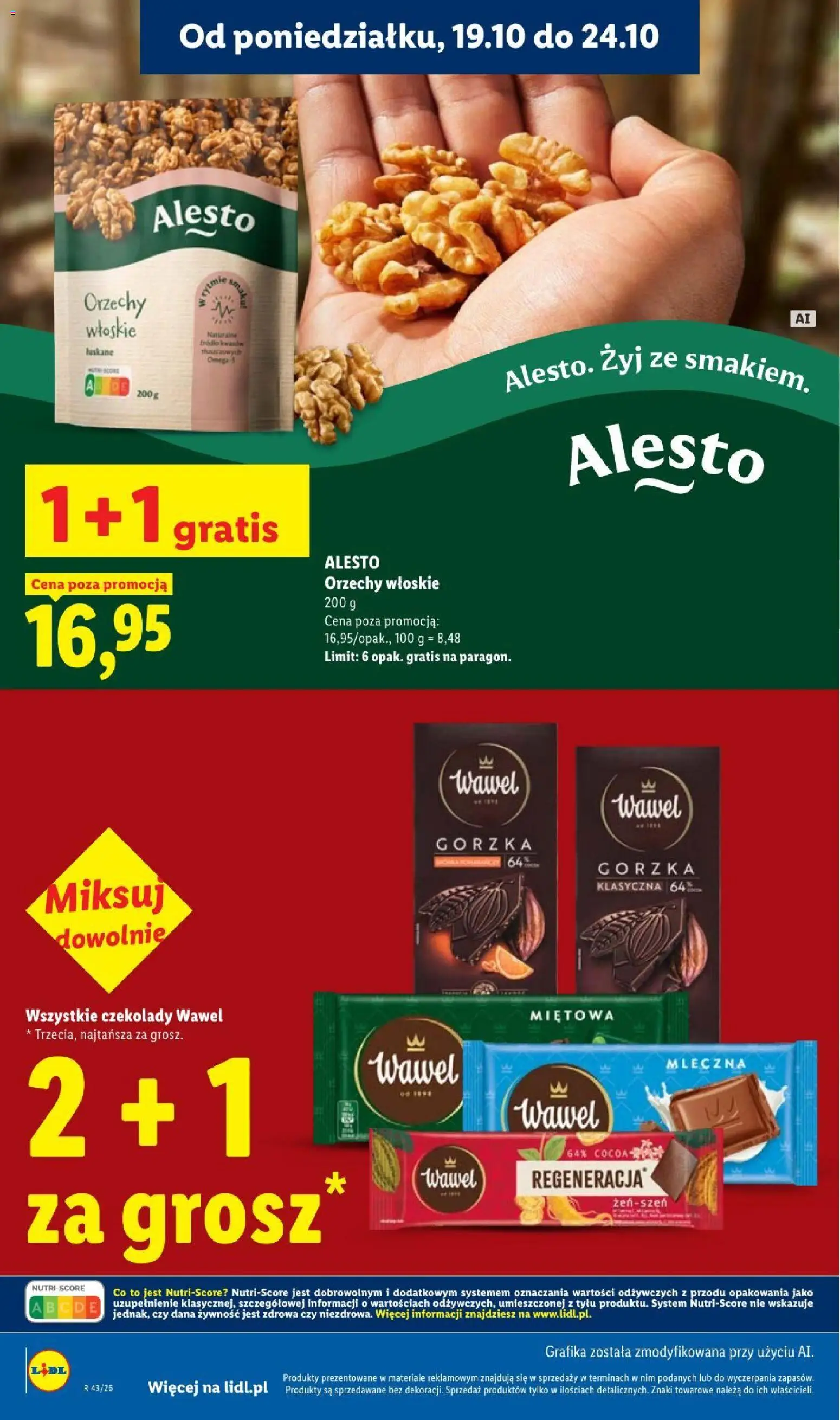 Lidl gazetka od 22.10.2026 | Strona: 28 | Produkty: Czekolady, Żywność, Orzechy włoskie, Orzechy