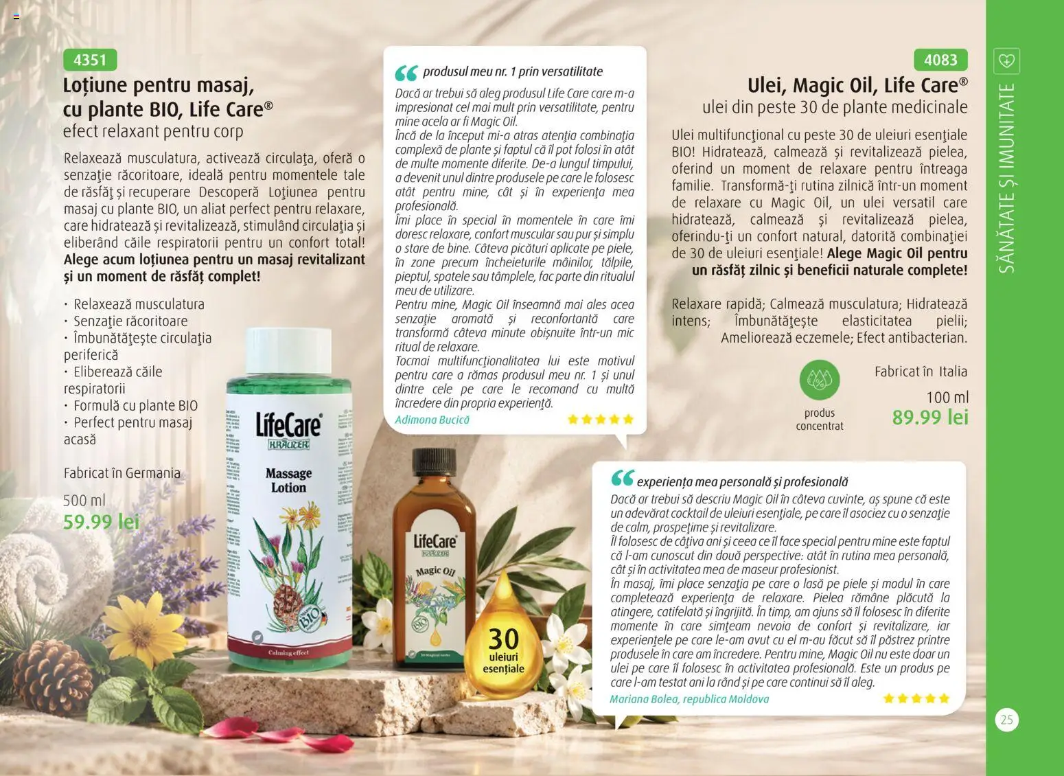 Noul catalog Life Care – valabil de la 01.10.2026 | Pagină: 27 | Produse: Magic, Ulei, Cocktail, Pește