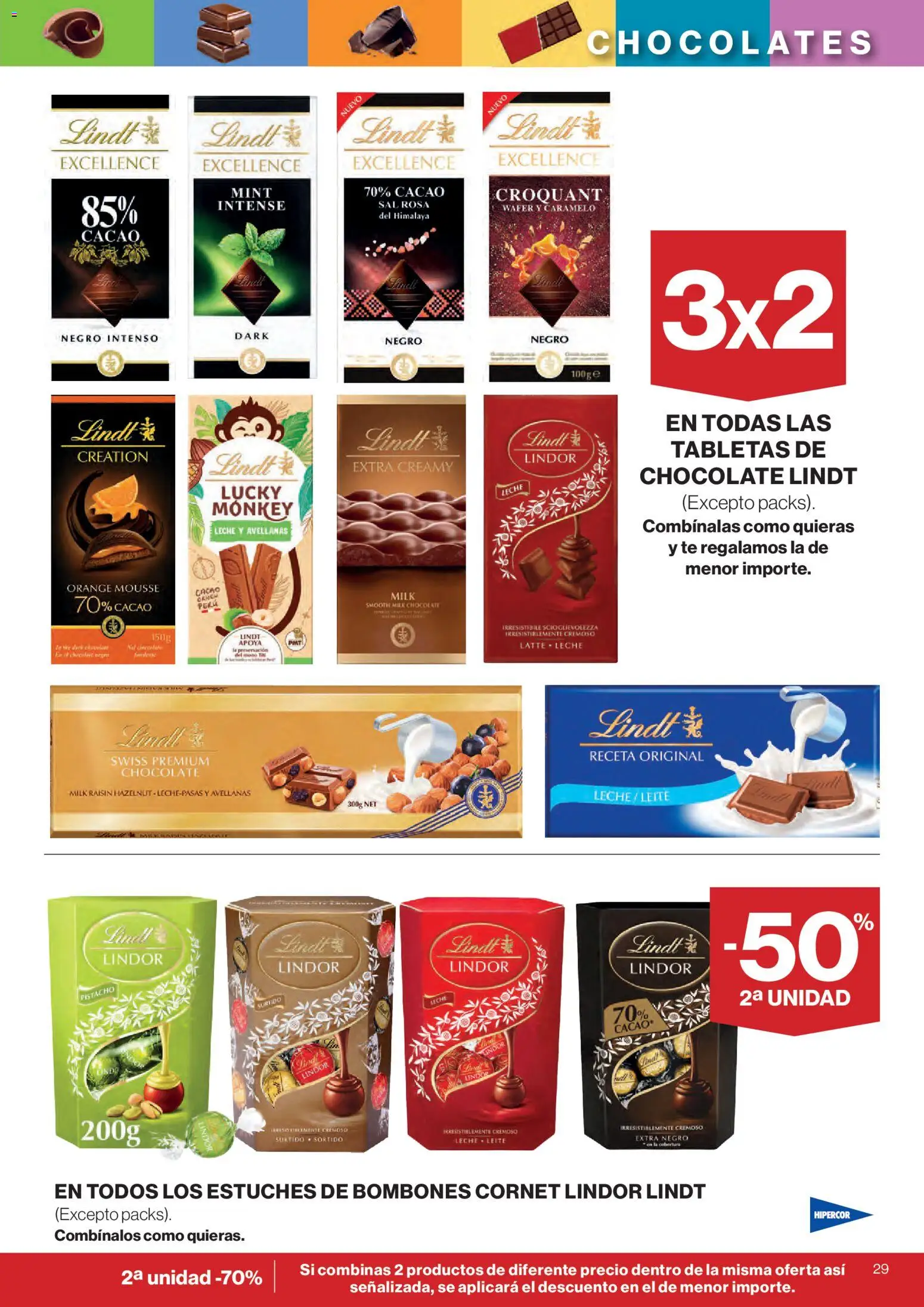 Hipercor catálogo │ válido desde el 24/09/2026 | Página: 29 | Productos: Mousse, Lindor, Lindt, Sal