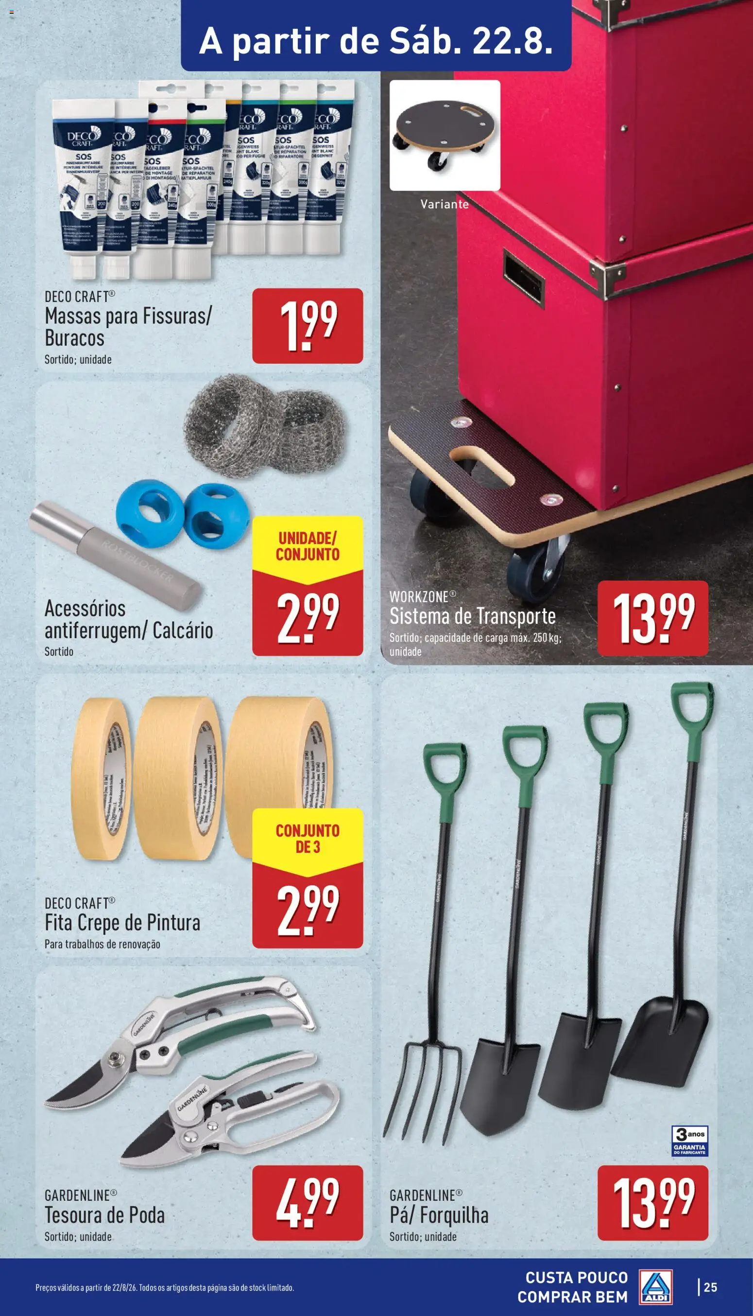 Aldi folheto │ válido de 17/08/2026 | Página: 25 | Produtos: Tesoura de poda