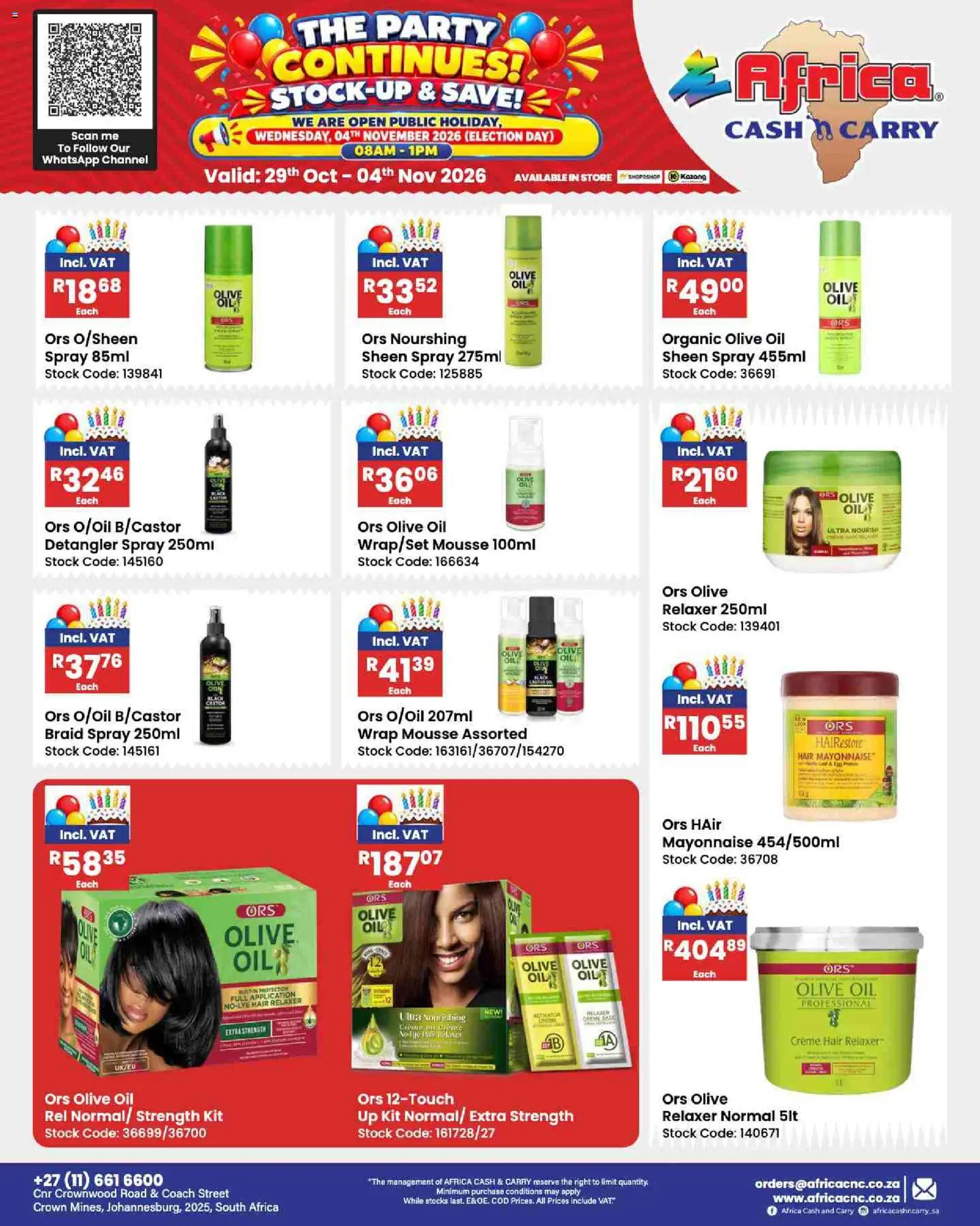 New Africa Cash & Carry catalogue – valid from 29/10/2026 | Page: 106