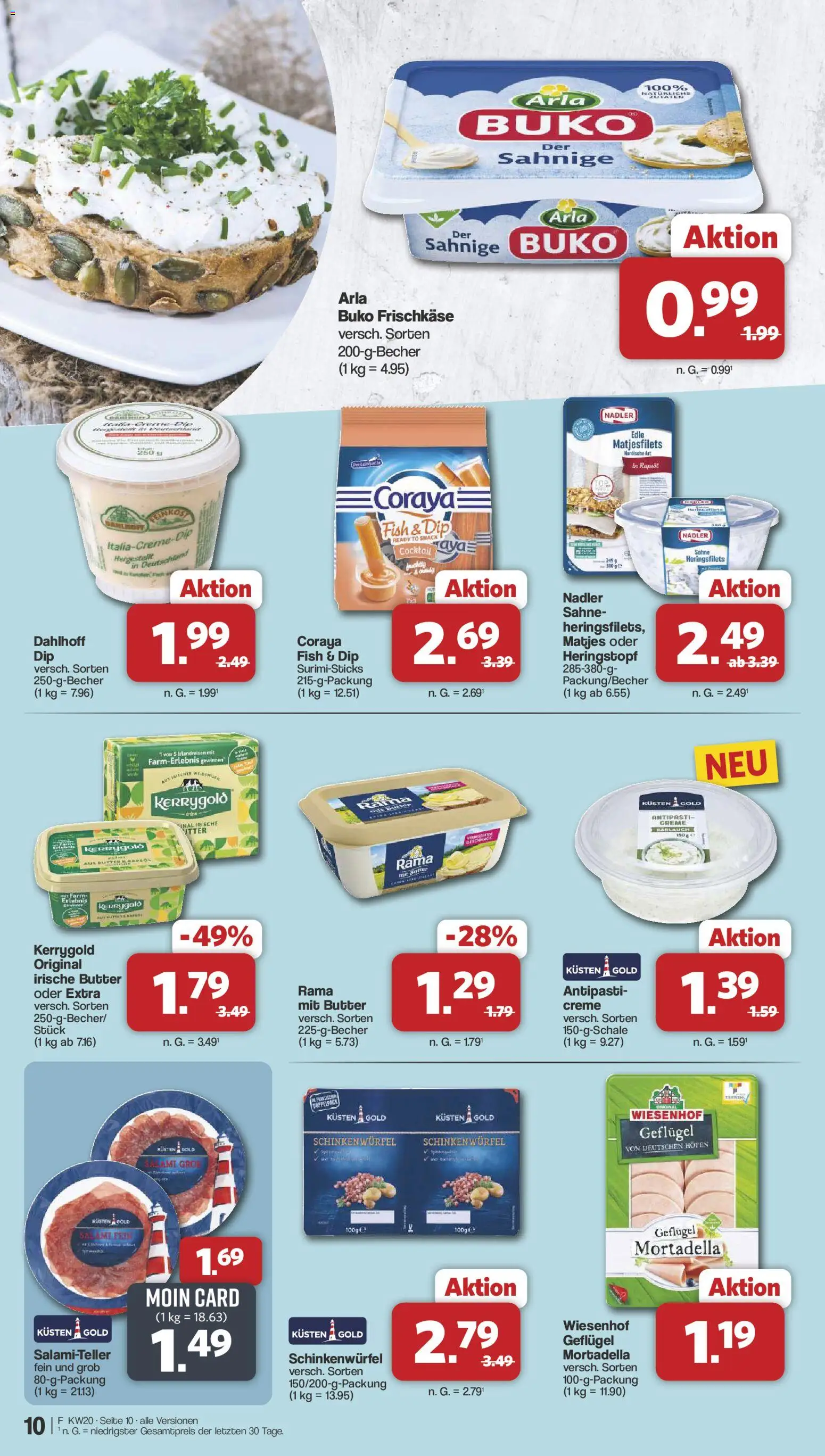 Famila Nordwest Prospekt 	 – gültig ab 11.05.2026 | Seite: 10 | Produkte: Butter, Creme, Sahne, Frischkase