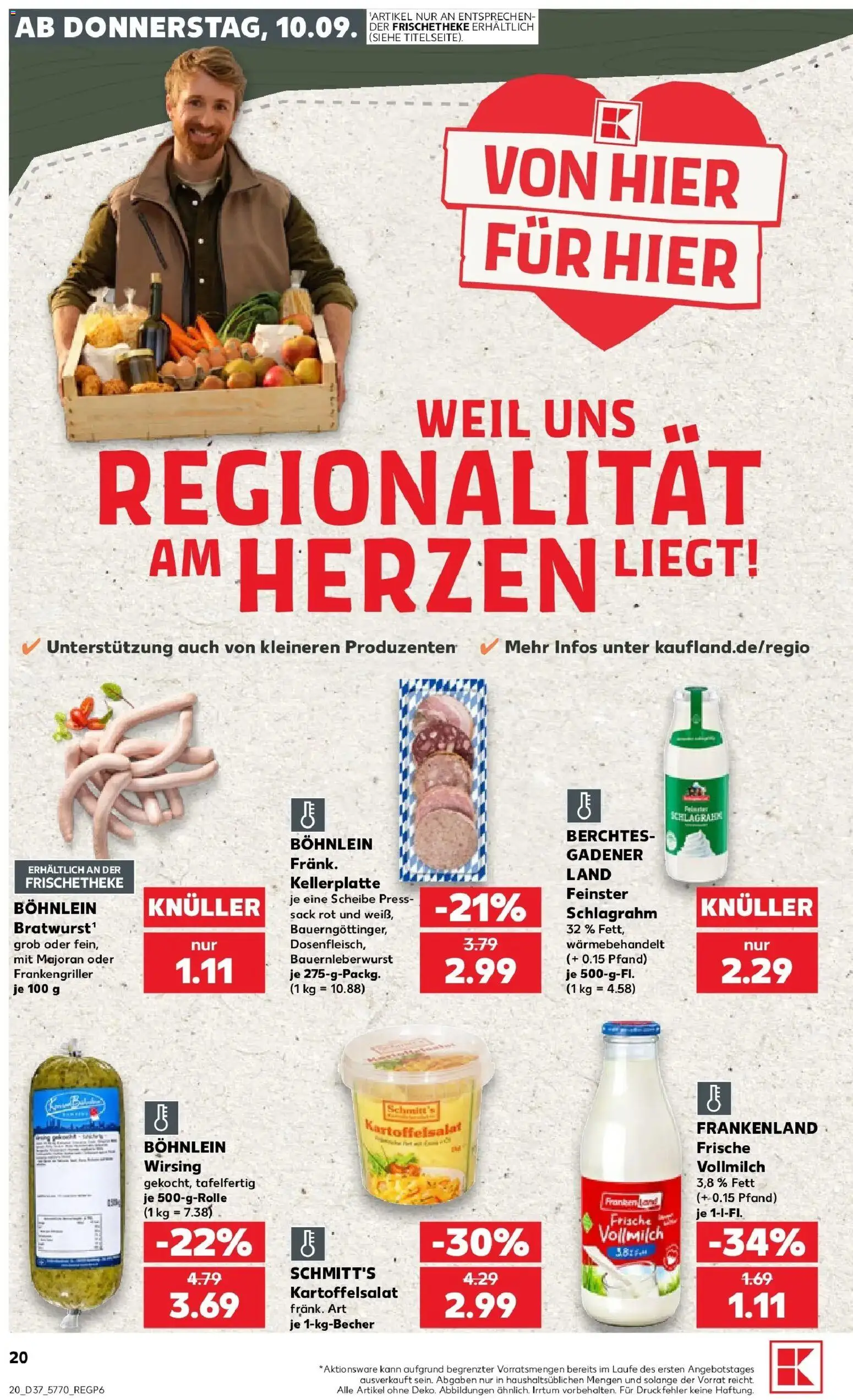 Prospekt Kaufland ab 10.09.2026 » Angebote Online zum Blättern | Seite: 20