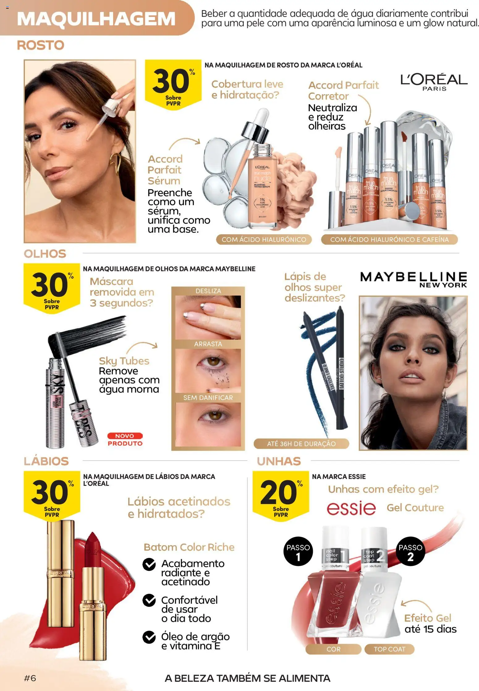 Continente Beleza Ingredientes para uma beleza sem idade │ válido de 22/09/2026 | Página: 6 | Produtos: Top, Maquilhagem, Corretor, Óleo