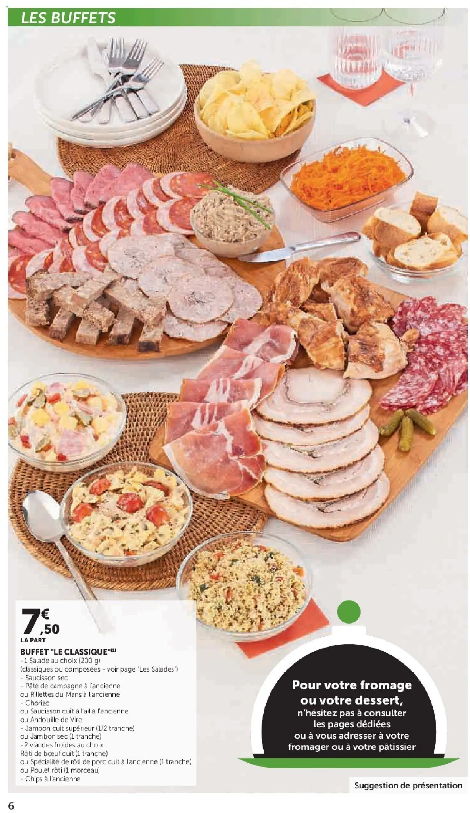 {H1} | Page: 6 | Produits: Chorizo, Saucisson, Jambon, Chips
