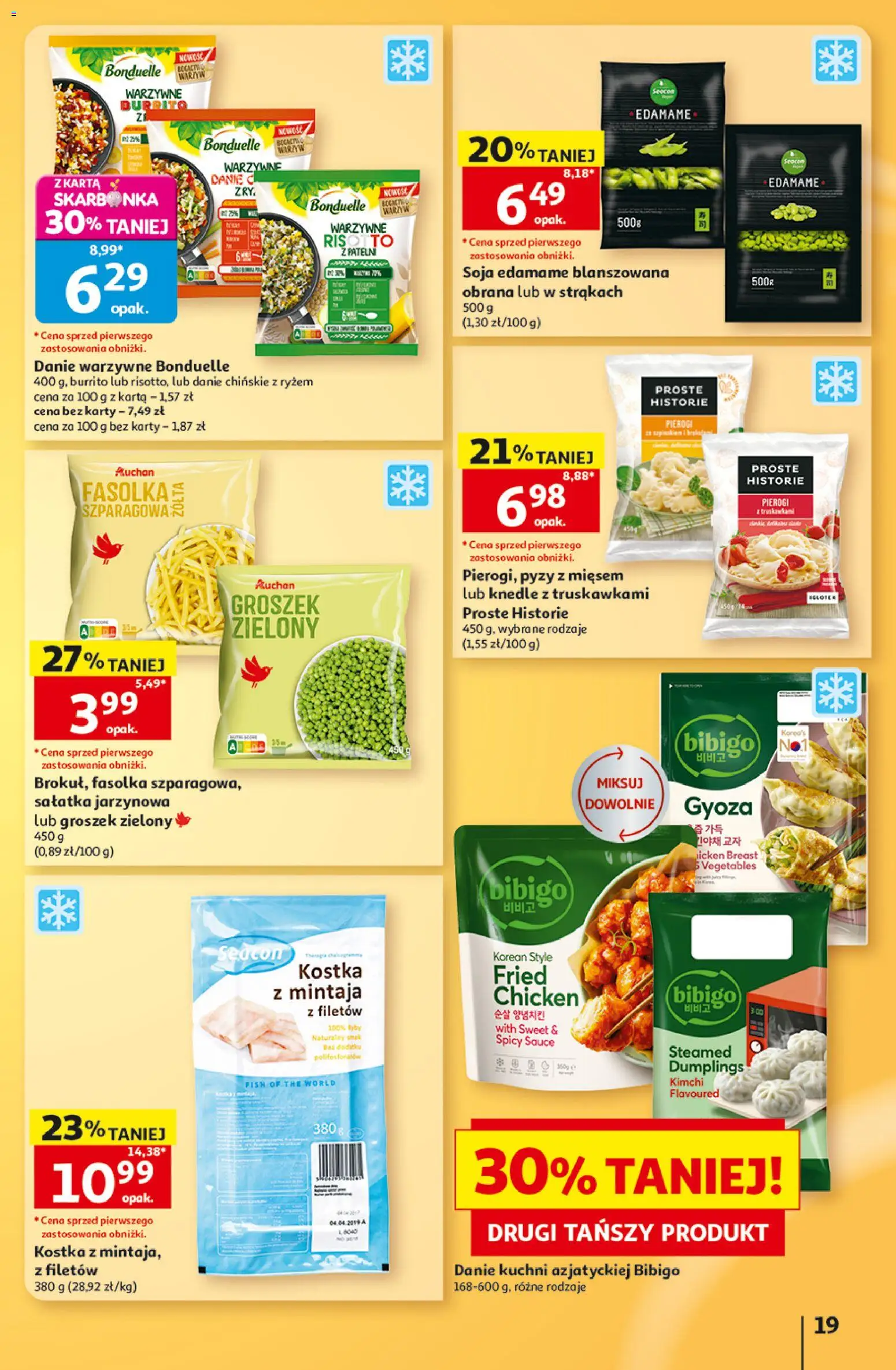 Auchan gazetka - Hipermarket od 15.10.2026 | Strona: 19 | Produkty: Pierogi, Gyoza, Risotto, Sałatka