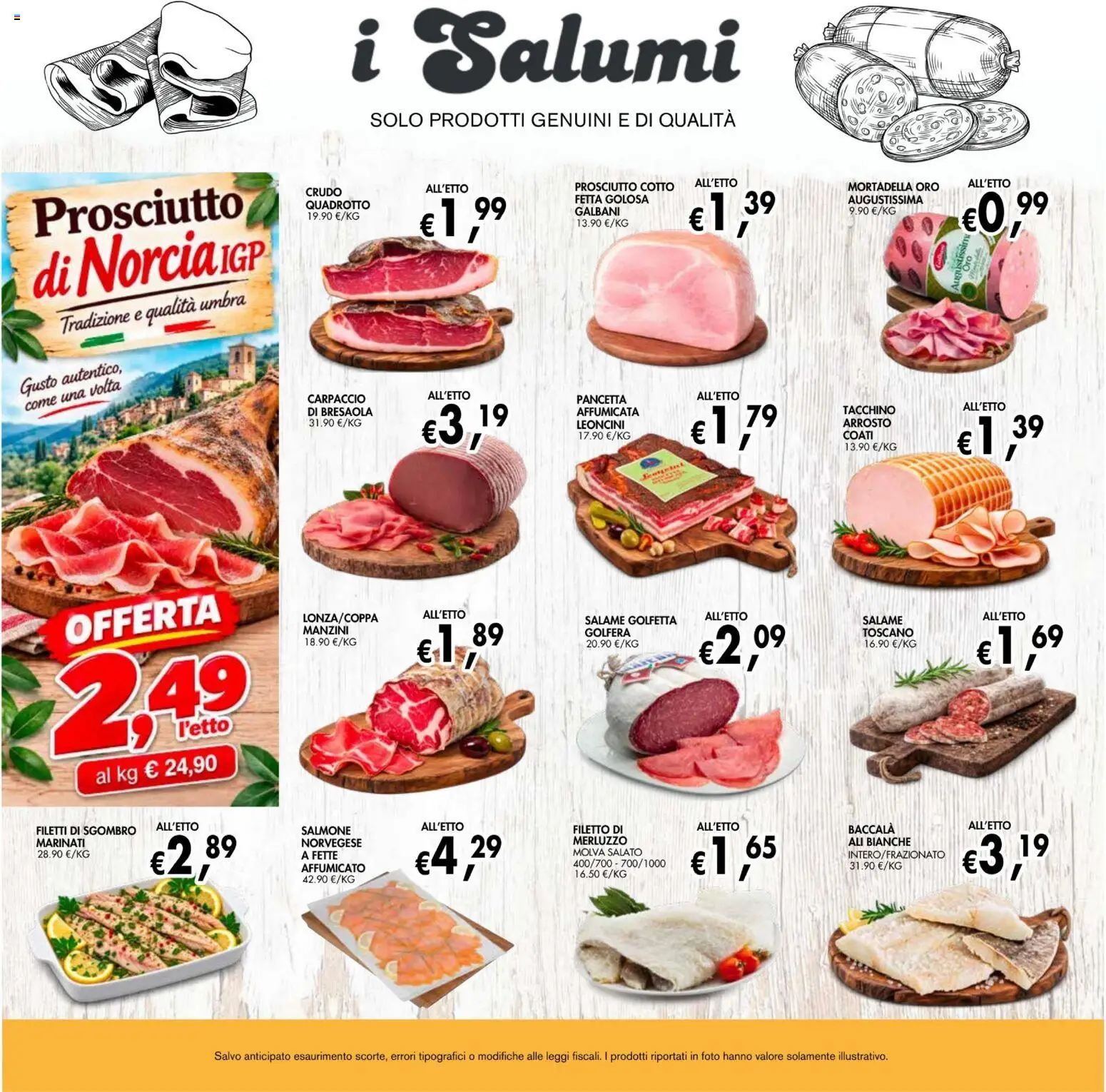 Volantino Coal del 08/10/2026 | Pagina: 11 | Prodotti: Prosciutto Cotto, Pancetta, Filetto, Prosciutto