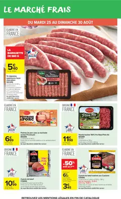 Carrefour Market - Prévisualisation de Carrefour Market Les produits carrefour valide à partir de 25/08/2026 | Page: 15 | Produits: Merguez, Chipolatas, Piment, Viande