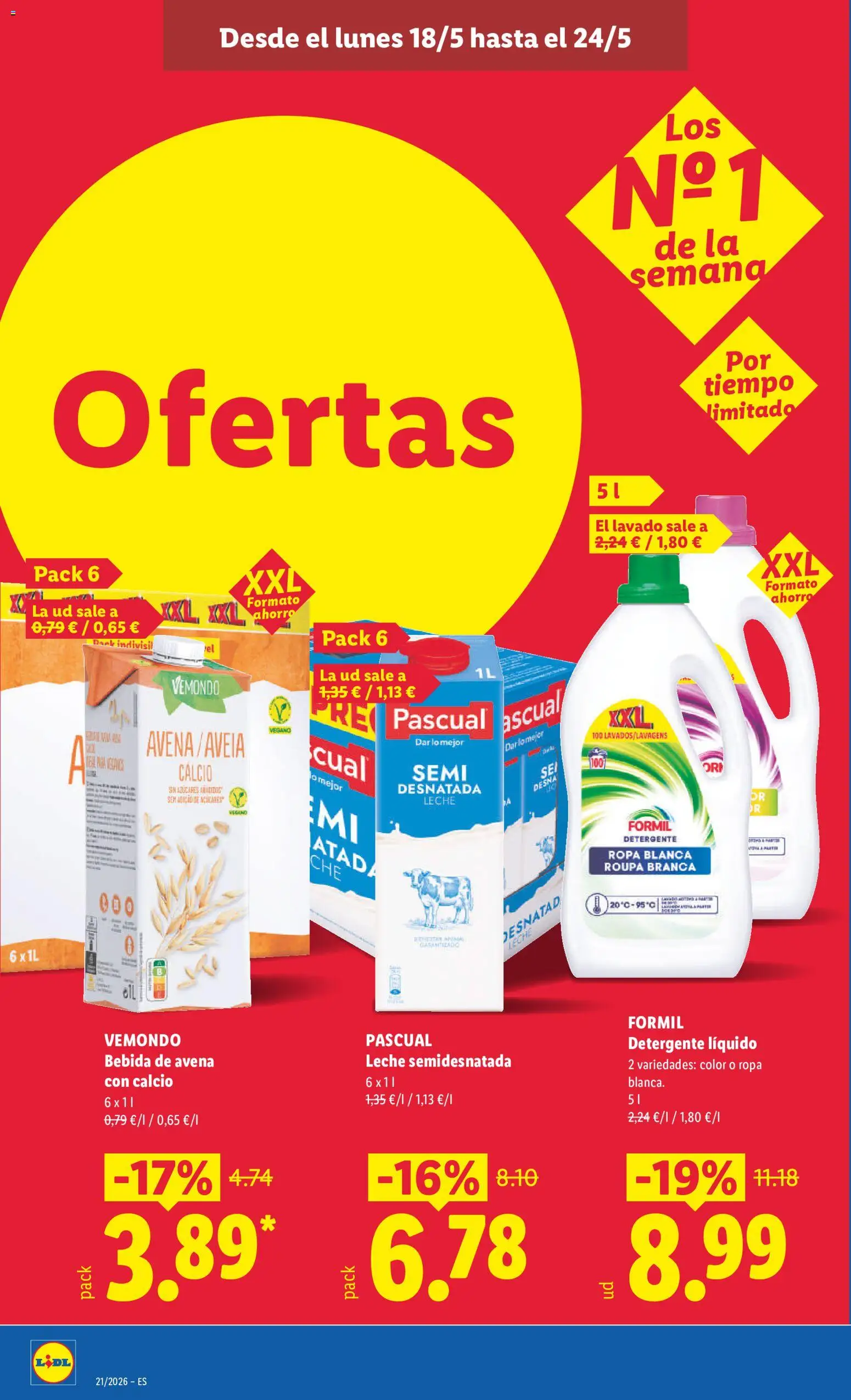 Lidl folleto │ válido desde el 18.05.2026 | Página: 14 | Productos: Detergente, Ropa, Detergente líquido, Bebida de avena