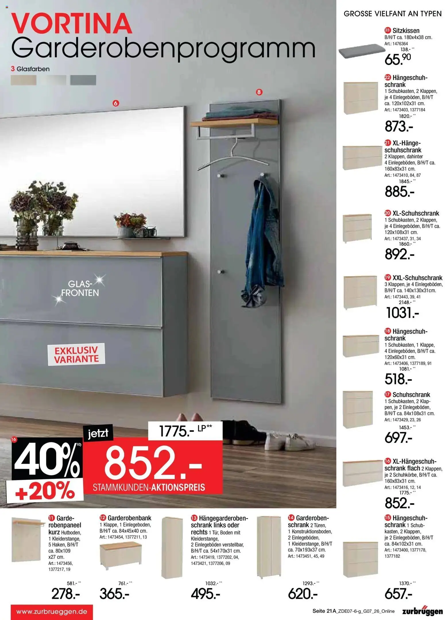 Zurbrüggen Sonderverkauf – gültig ab 09.07.2026 | Seite: 29 | Produkte: Schrank