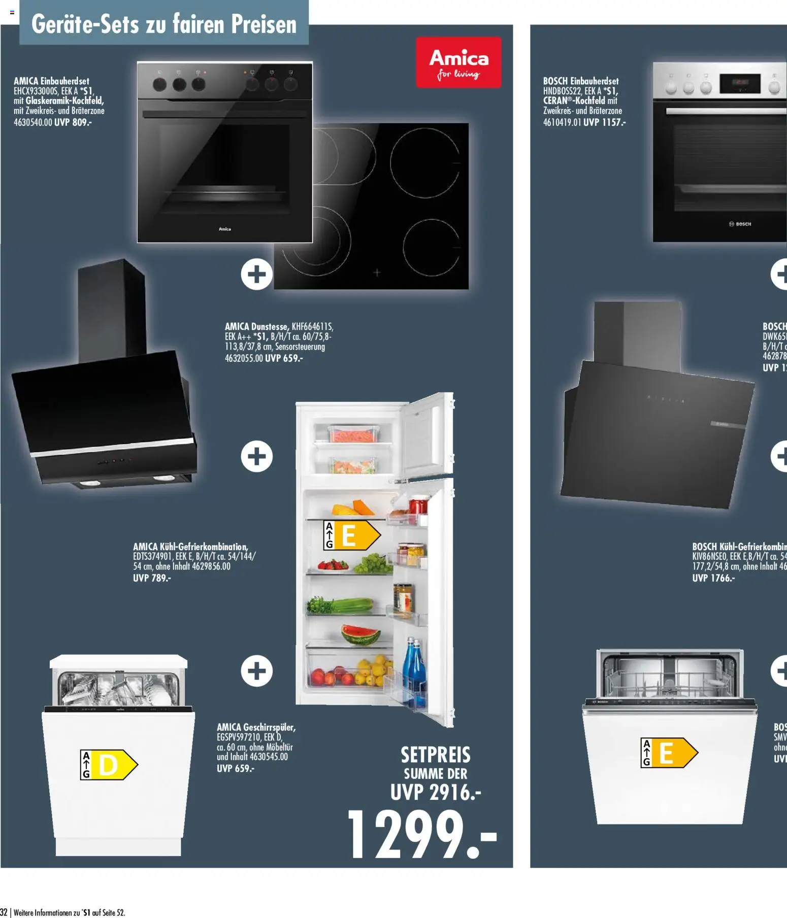 SB Möbel Boss Küchenkatalog 2026 – gültig ab 09.04.2026 | Seite: 32 | Produkte: Bosch