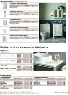 Preview of B&Q - Bathrooms valid from 16/12/2025 | Page: 71 | Products: Toilet, Door, Cabinet, Wall cabinet