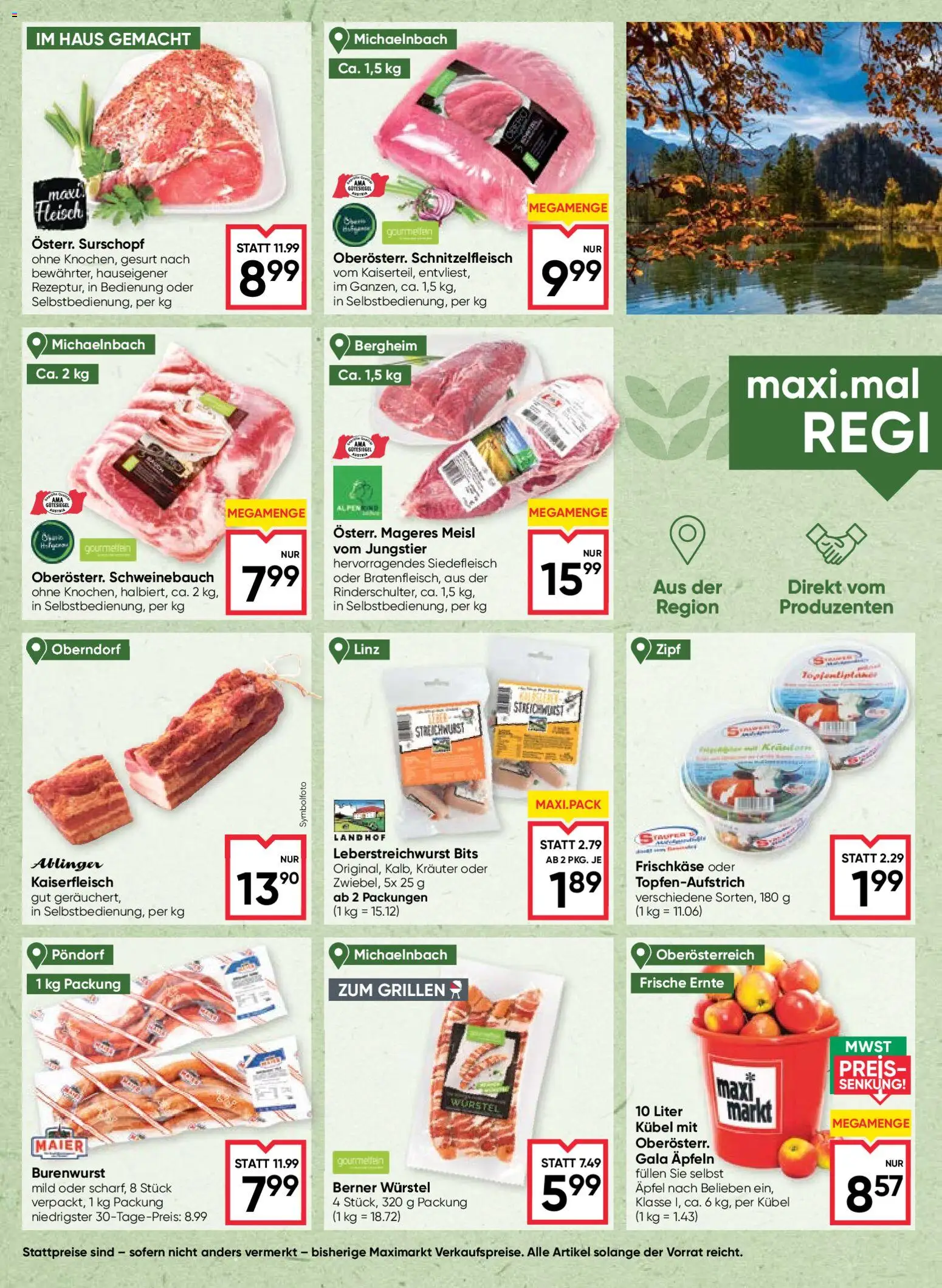 Maximarkt Flugblatt gültig ab 17.09.2026 | Seite: 4 | Produkte: Äpfel