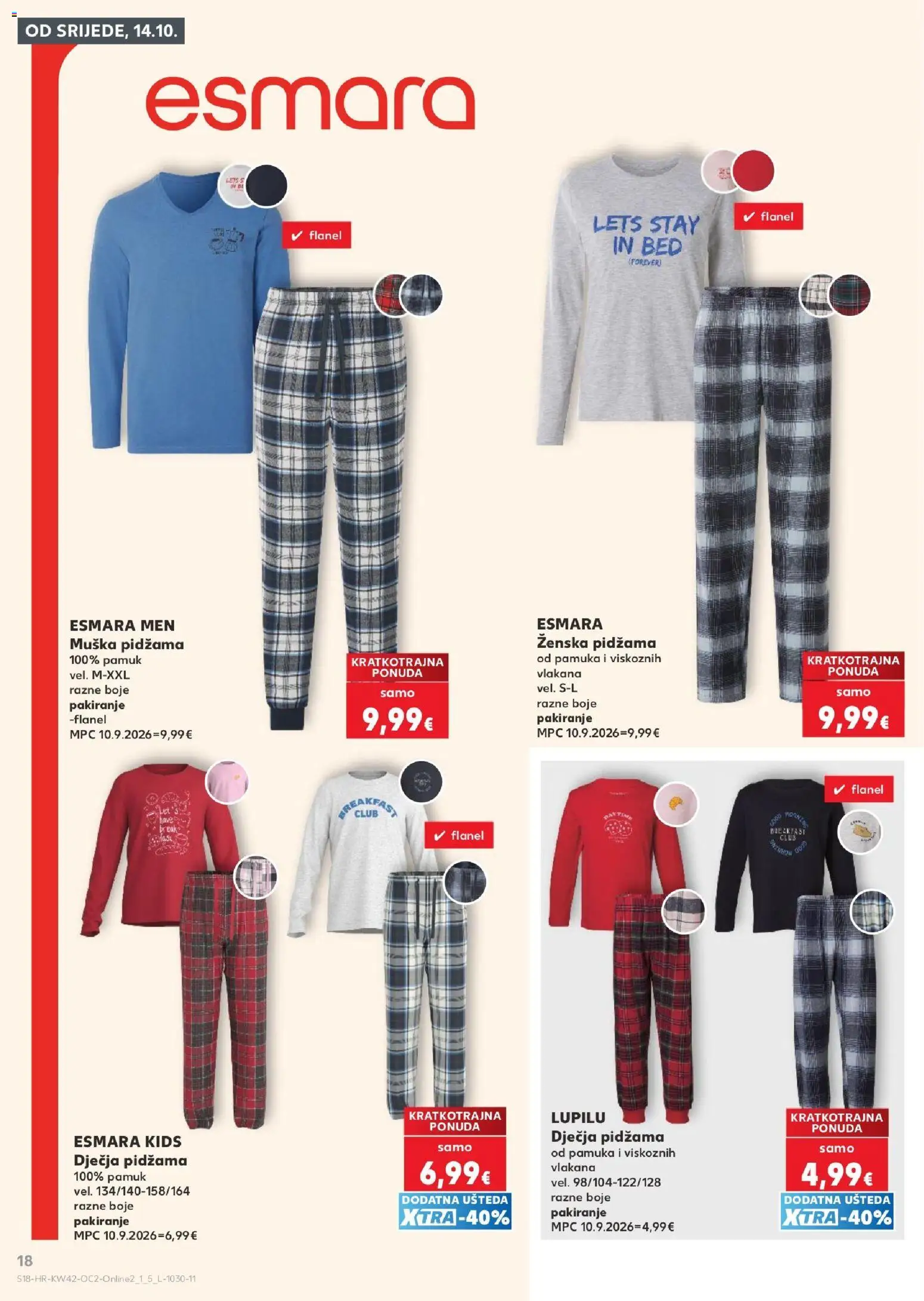 Kaufland katalog | vrijedi od 14.10.2026 | Stranica: 18 | Proizvodi: Pidžama, Ženska pidžama