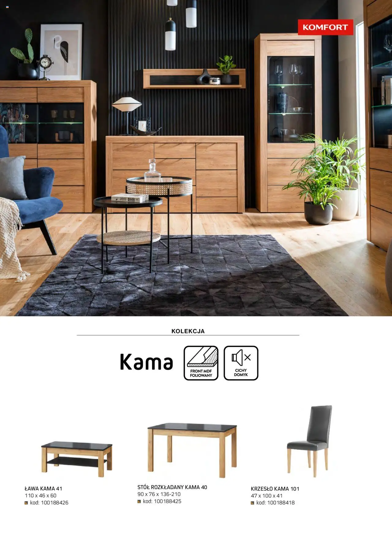 Komfort Gazetka - Katalog Meble od 01.09.2024 | Strona: 21 | Produkty: Stół, Krzesło