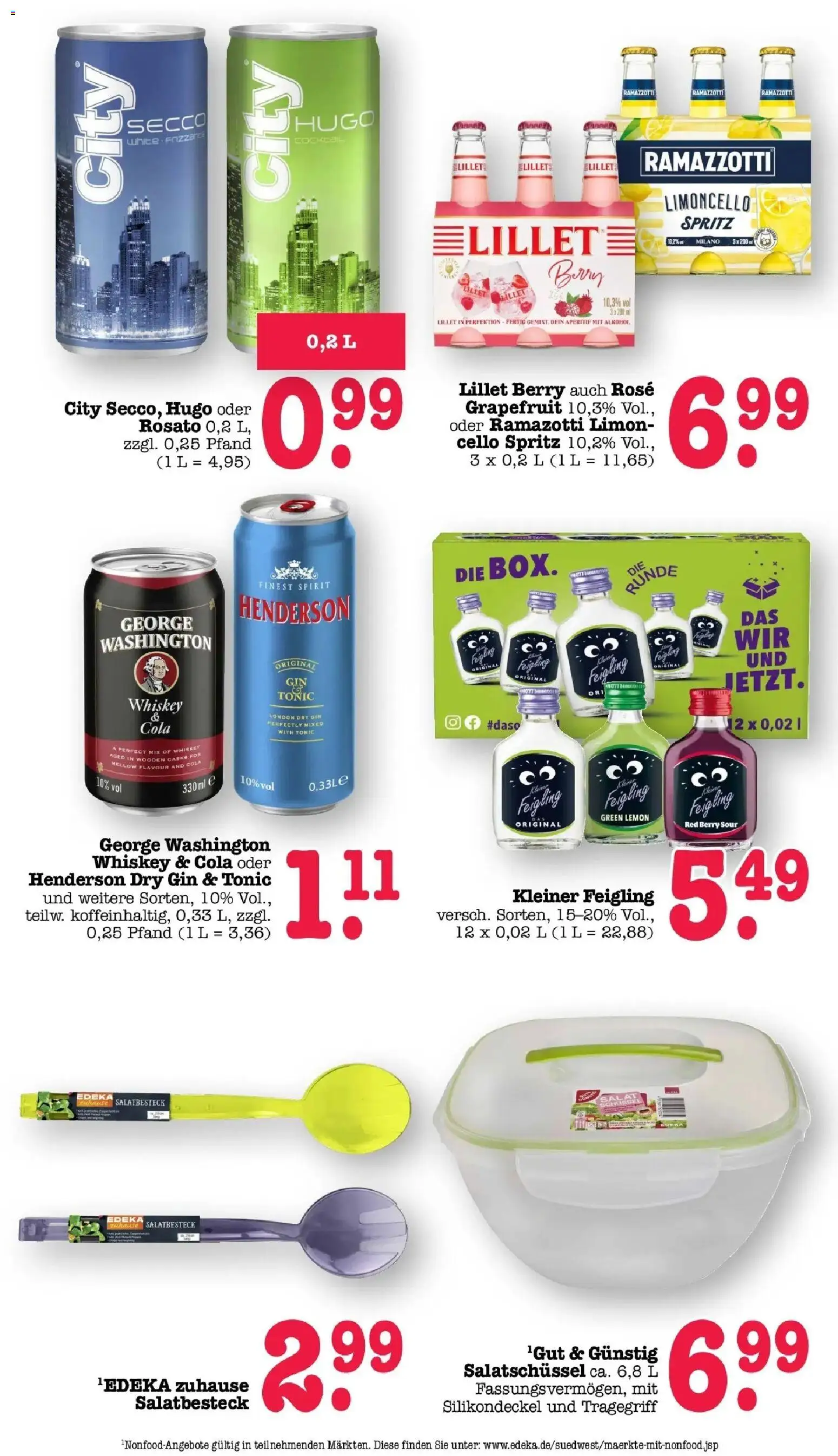 Edeka prospekt Offenbach	 – gültig ab 27.04.2026 | Seite: 21 | Produkte: Cola, Grapefruit, Ramazzotti, Salat
