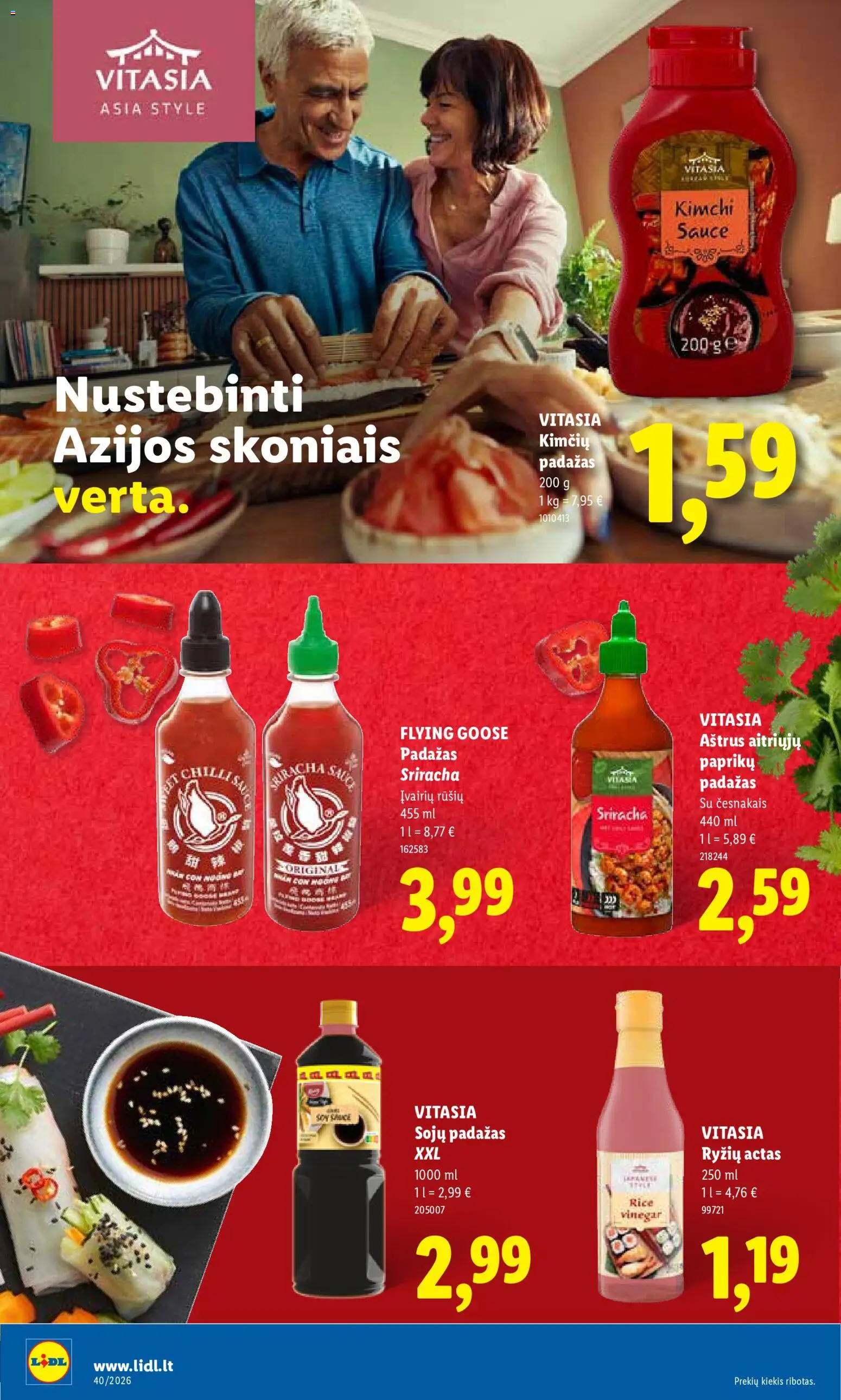 LIDL akcijos nuo 2026.09.28 | Puslapis: 32 | Prekių: Sojų padažas, Padažas