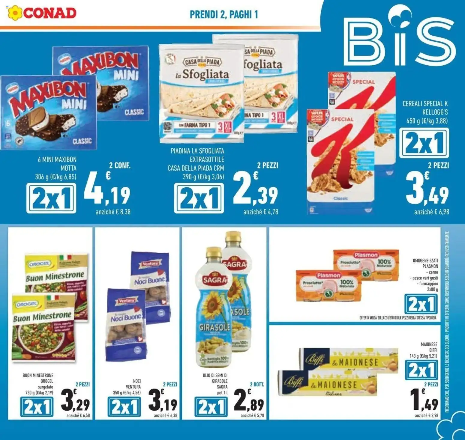 Volantino Conad dal 09/09/2026 > Anteprima | Pagina: 3 | Prodotti: Maionese, Carne, Semi di girasole, Olio di semi di girasole