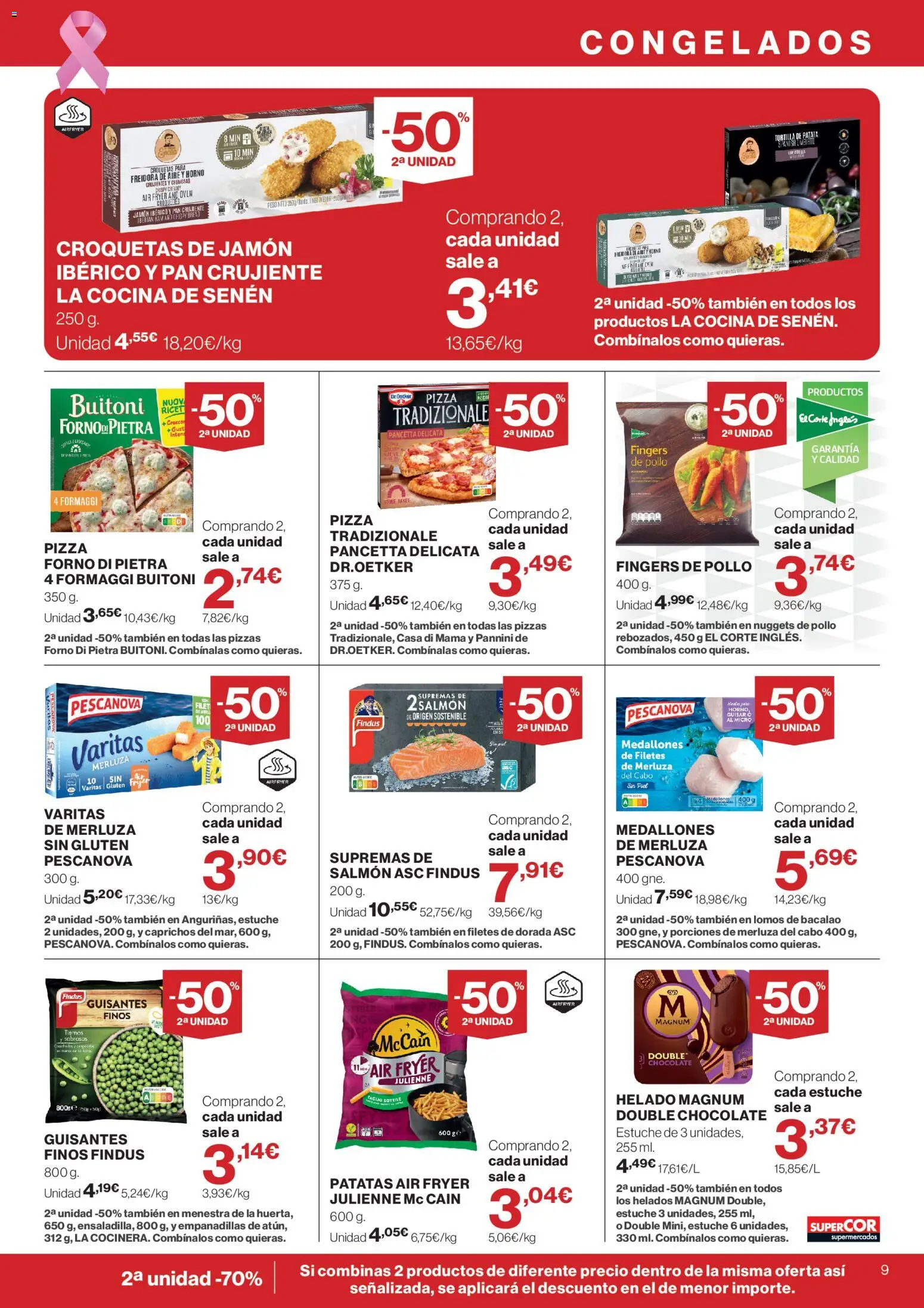 Supercor folleto │ válido desde el 15/10/2026 | Página: 9 | Productos: Helado, Horno, Patatas, Freidora