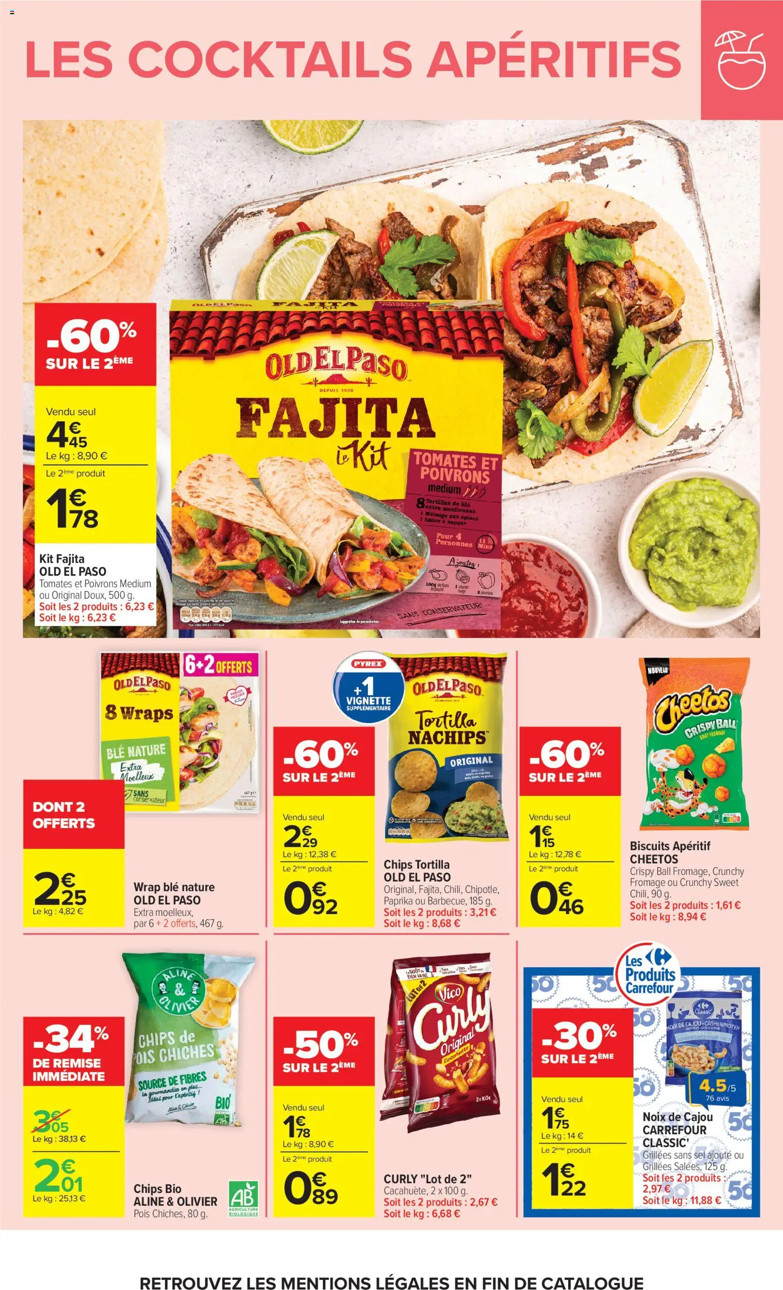 {H1} | Page: 18 | Produits: Pois, Fromage, Noix, Biscuits