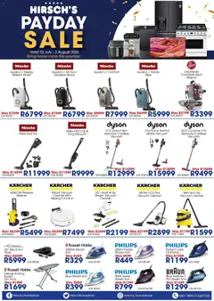 Hirsch's specials catalogue – valid from 22/07/2026 | Page: 6 | Products: Vacuum cleaner, Iron, Press, Ironing board