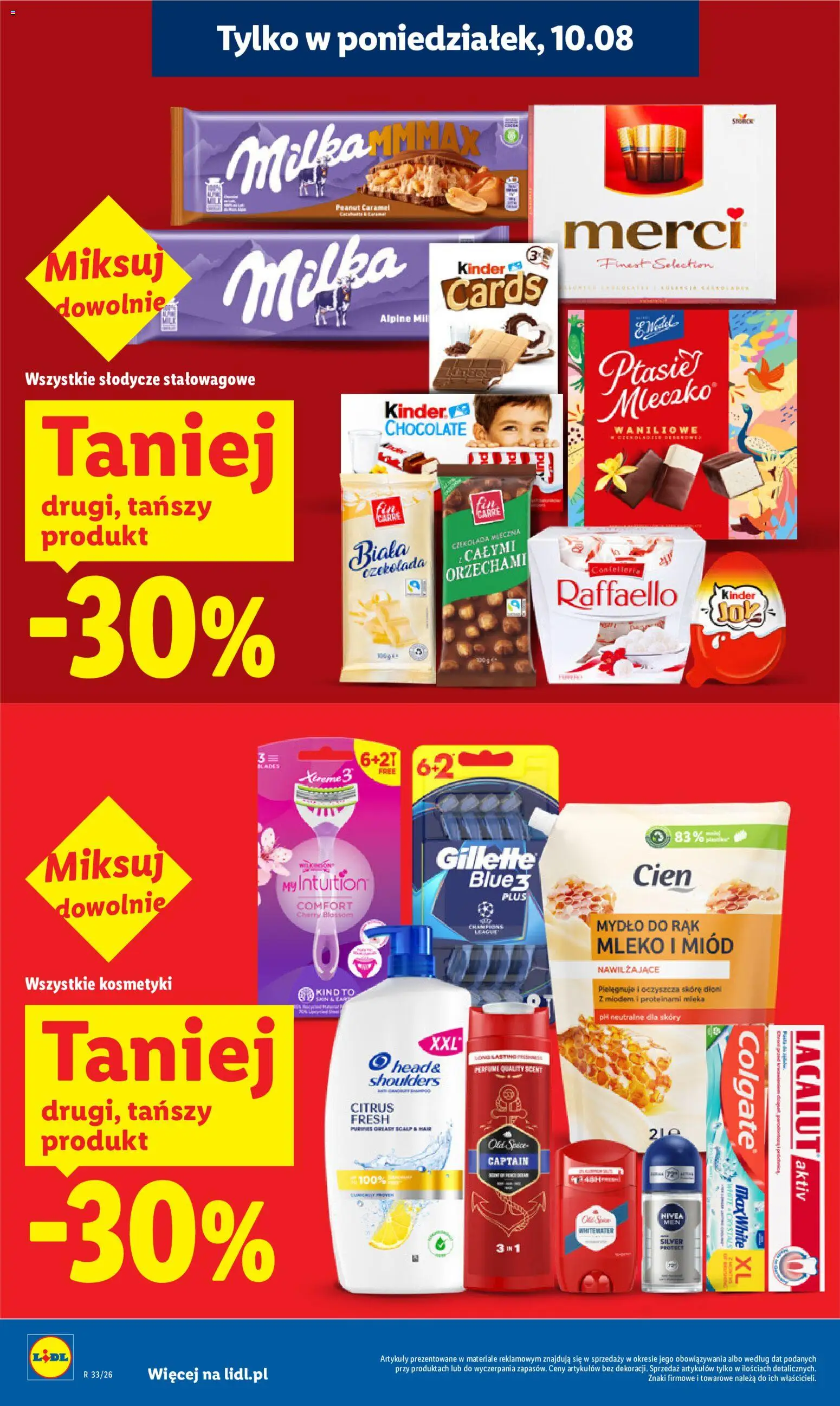 Lidl Polsko leták od 10.08.2026 | Strana: 28 | Produkty: Mýdlo, Milka, Lacalut, Kinder