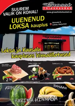 Grossi Toidukaubad kliendilehe eelvaade alates 16.07.2026