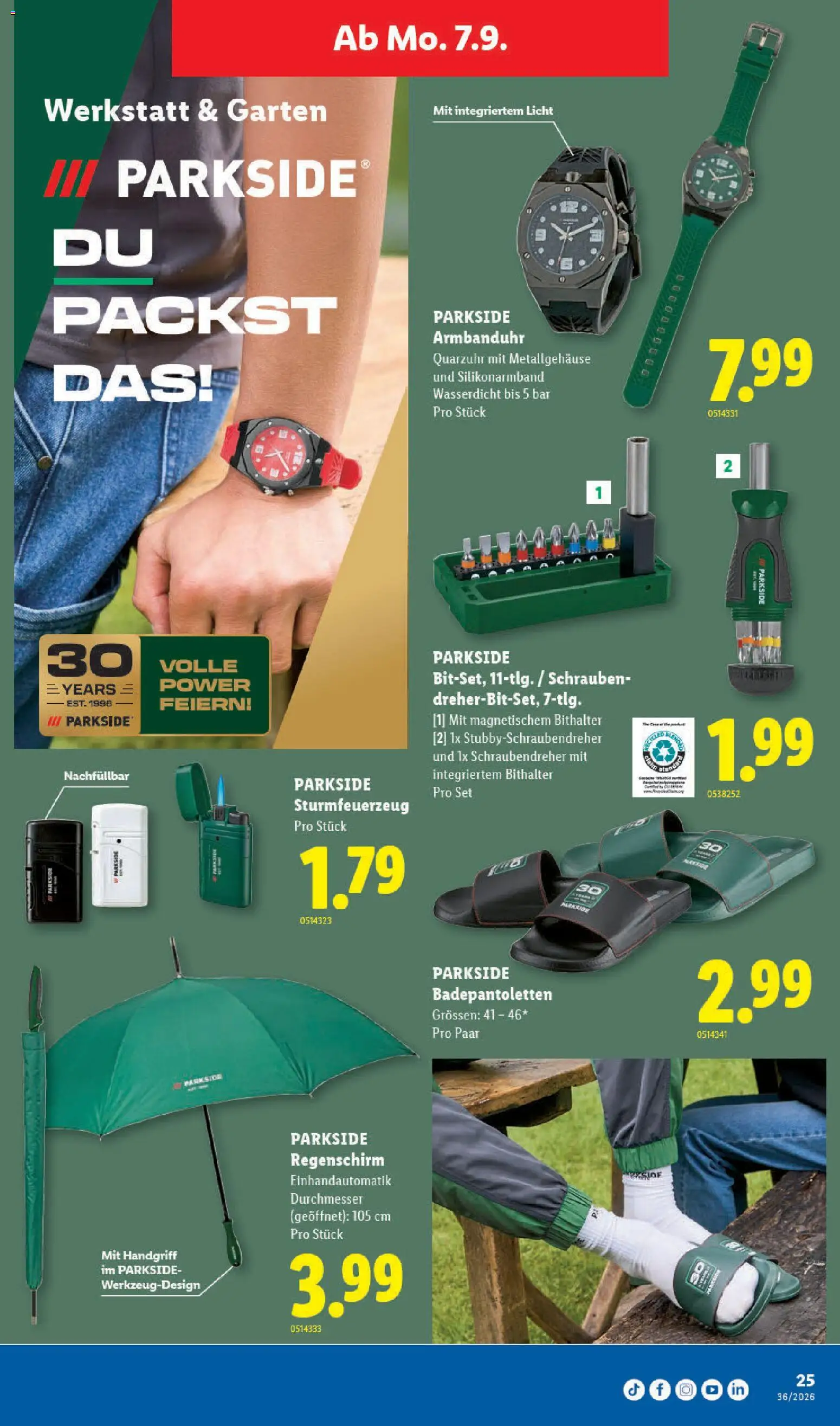 Lidl aktionen – gültig ab 03.09.2026 | Seite: 31 | Produkte: Regenschirm