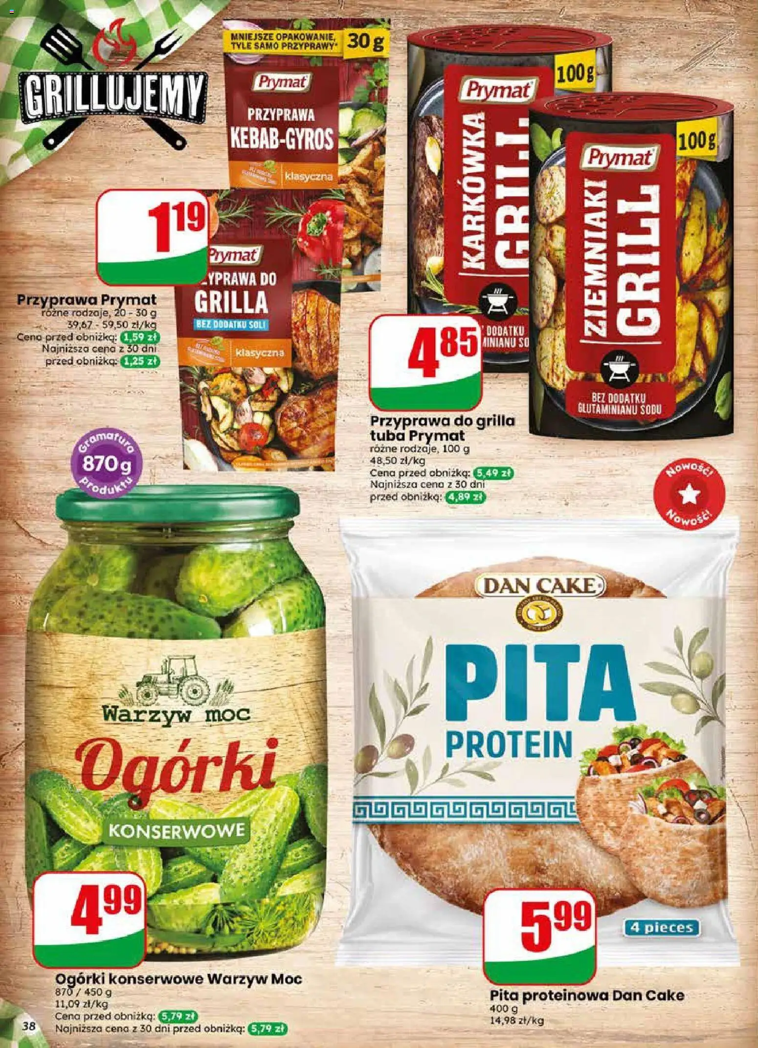 Dino gazetka od 20.05.2026 | Strona: 38 | Produkty: Karkówka, Grill, Ogórki, Ogórki konserwowe