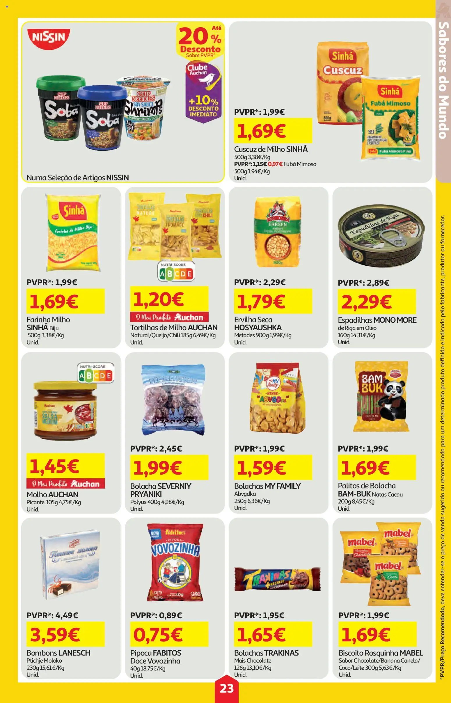 Auchan folheto │ válido de 09/04/2026 | Página: 23 | Produtos: Bolachas, Óleo, Chocolate, Natas
