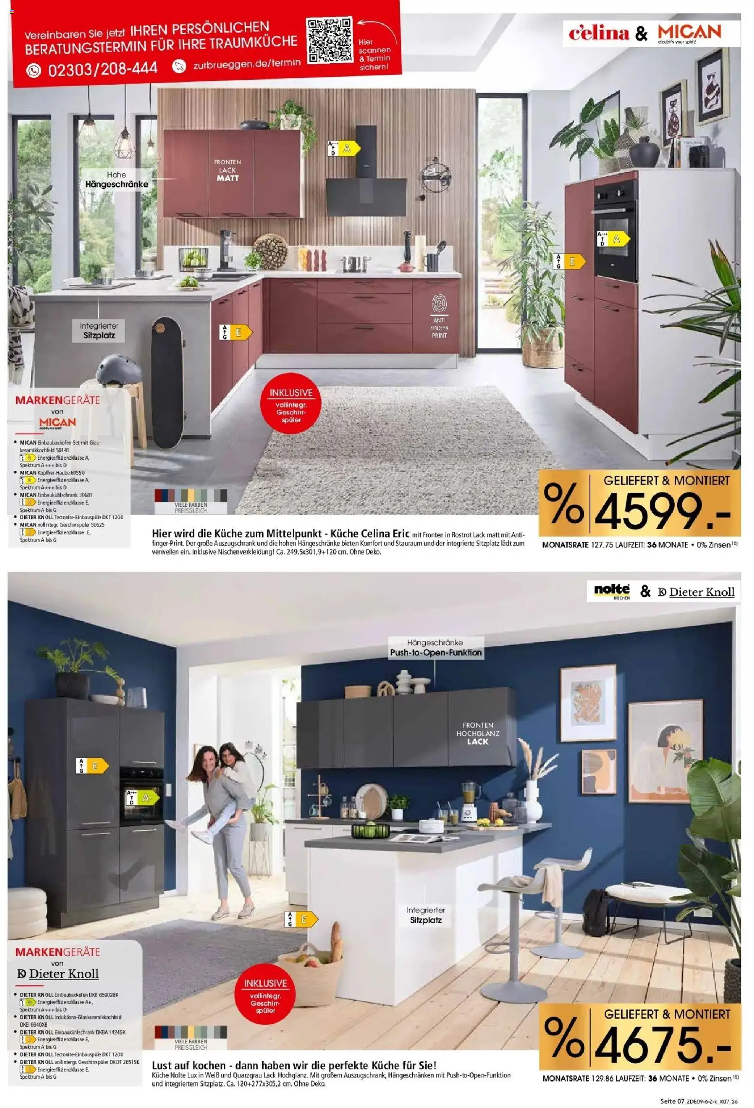 Zurbrüggen Küchen für ihr Zuhause – gültig ab 12.09.2026 | Seite: 7 | Produkte: Geschirrspüler, Küche